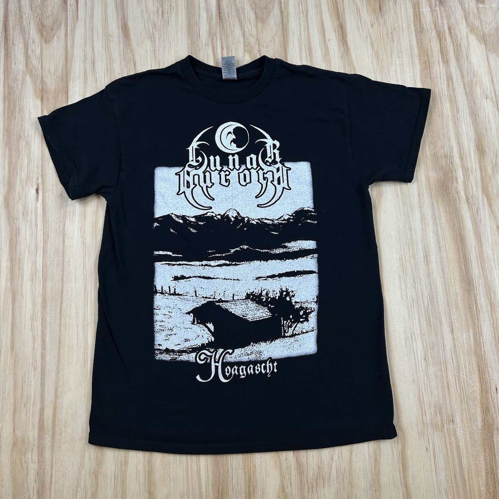 LUNAR AURORA « Old Logo » Hoagascht T Shirt Metal Grunge Rock Music Band