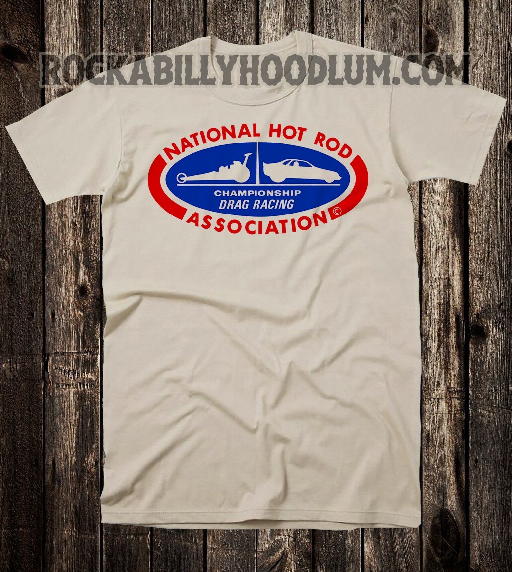 Retro Hot Rod Tee T Shirt Drag Race Racing Speed Shop NHRA Championship
