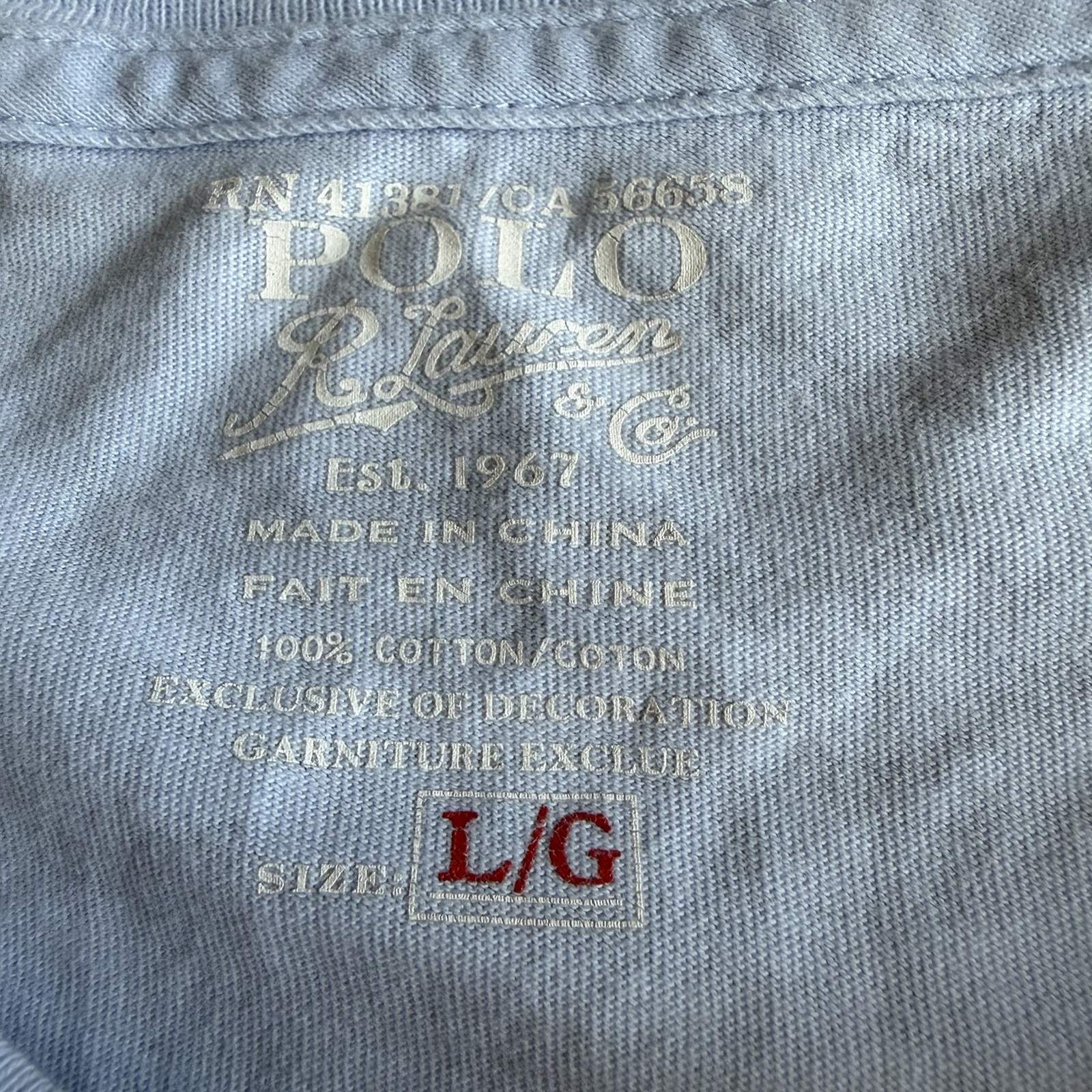 Ralph Lauren T-Shirt Bundle Men’s Size Large – Baby Blue & Pink