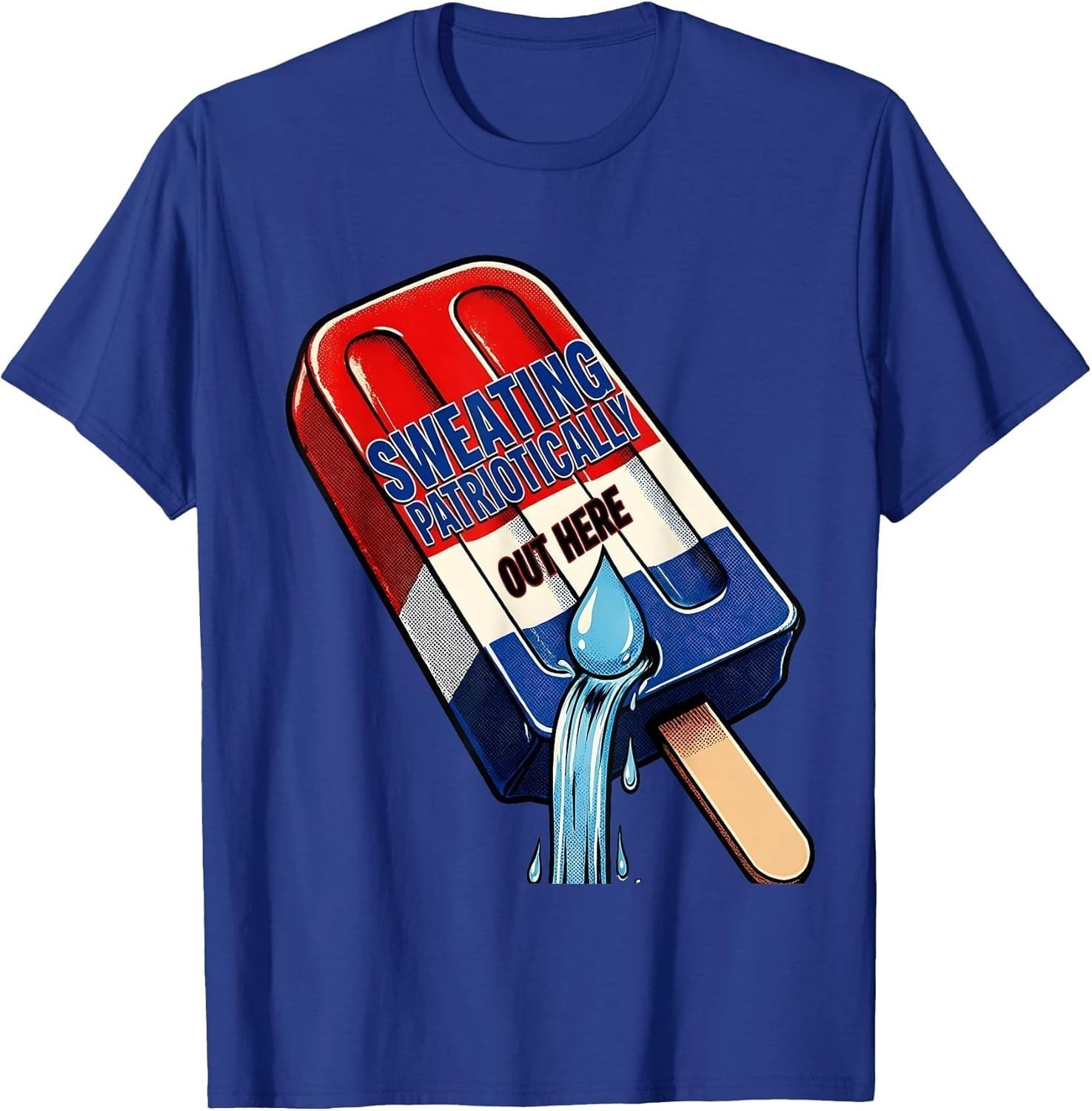 Sweating Patriotically Funny Fourth of July Unisex T-Shirt