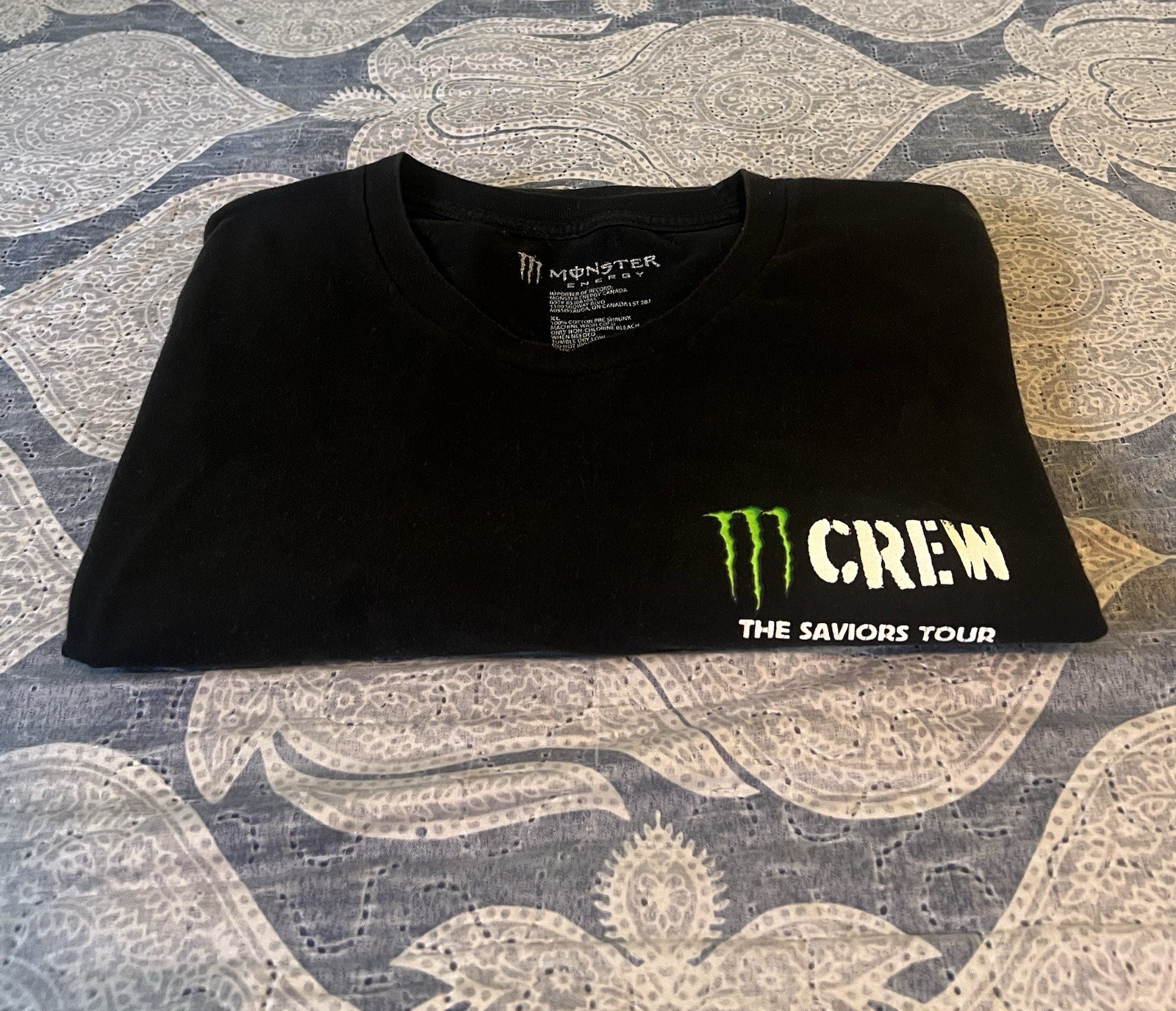 Monster Energy Green Day (The Saviors Tour Men&rsquo;s Black T-shirt Graphic Print XL