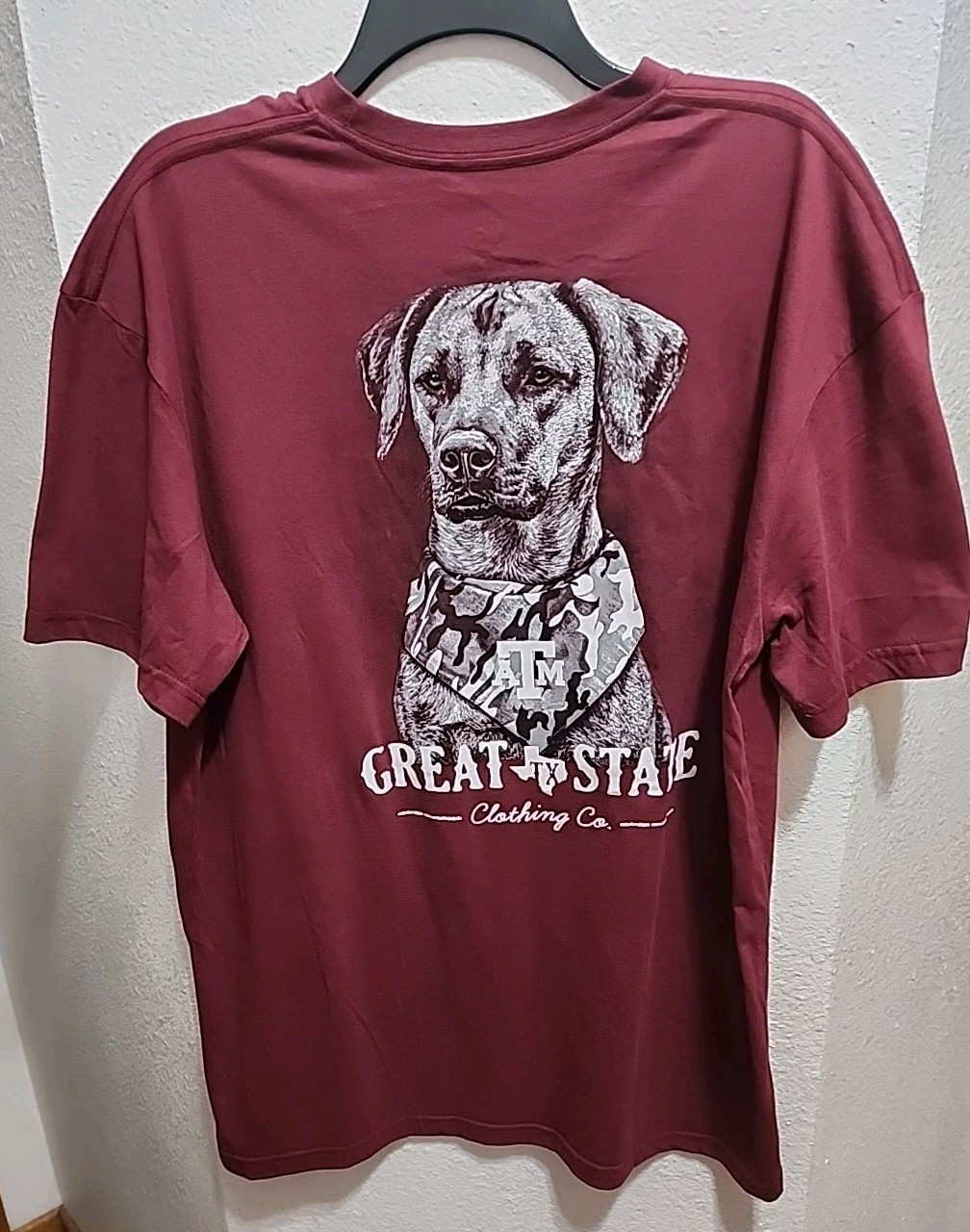 Texas A&M Great State Clothing Co. Men&rsquo;s Maroon T-shirt Cotton Blend Size XL