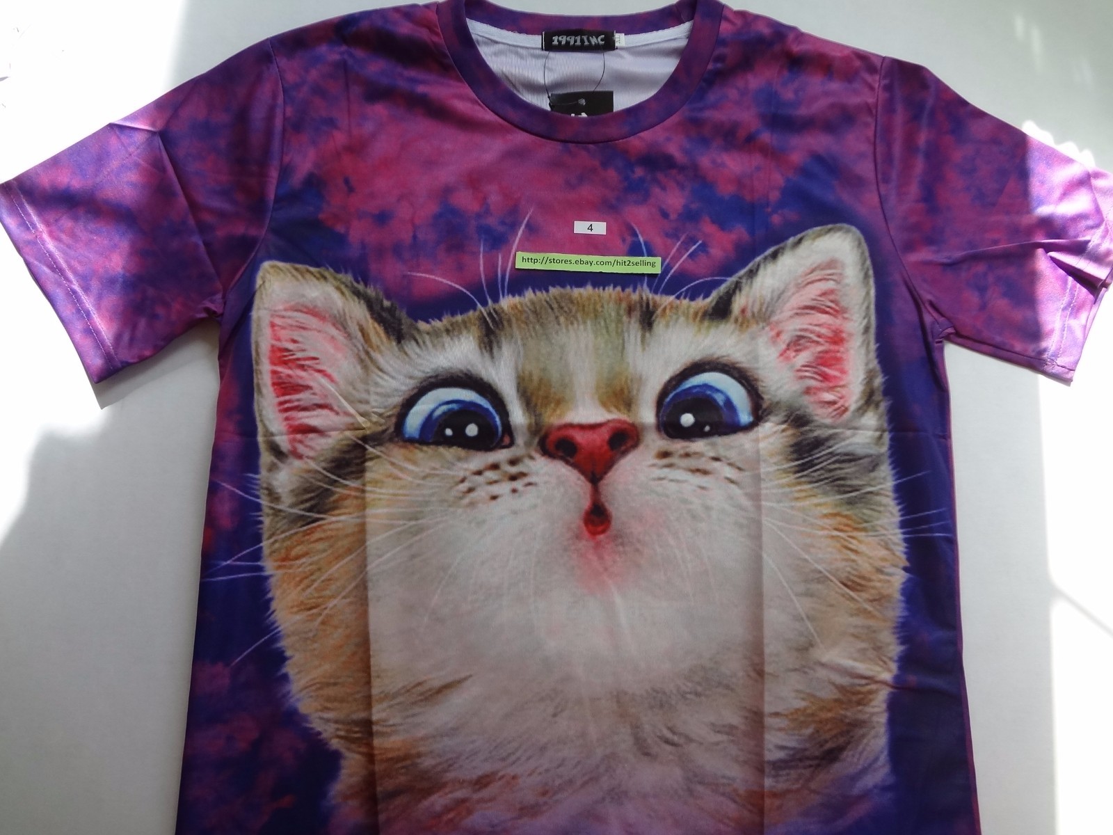 Fashion Cat Boy Girl 3D Graphing T Shirt Top Short Sleeve Casual Tee USA Seller!