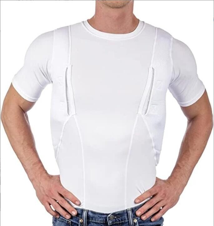 Explosive Man&rsquo;s T-shirt Concealed Hidden Holster Tactical Invisible Carry Tops