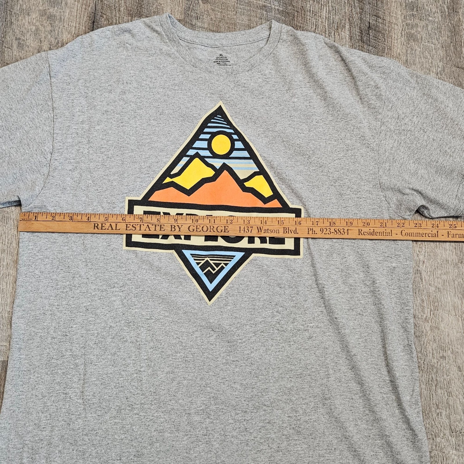 « Explore » Men&rsquo;s Short Sleeve Cotton Blend Graphic T-Shirt Size XL