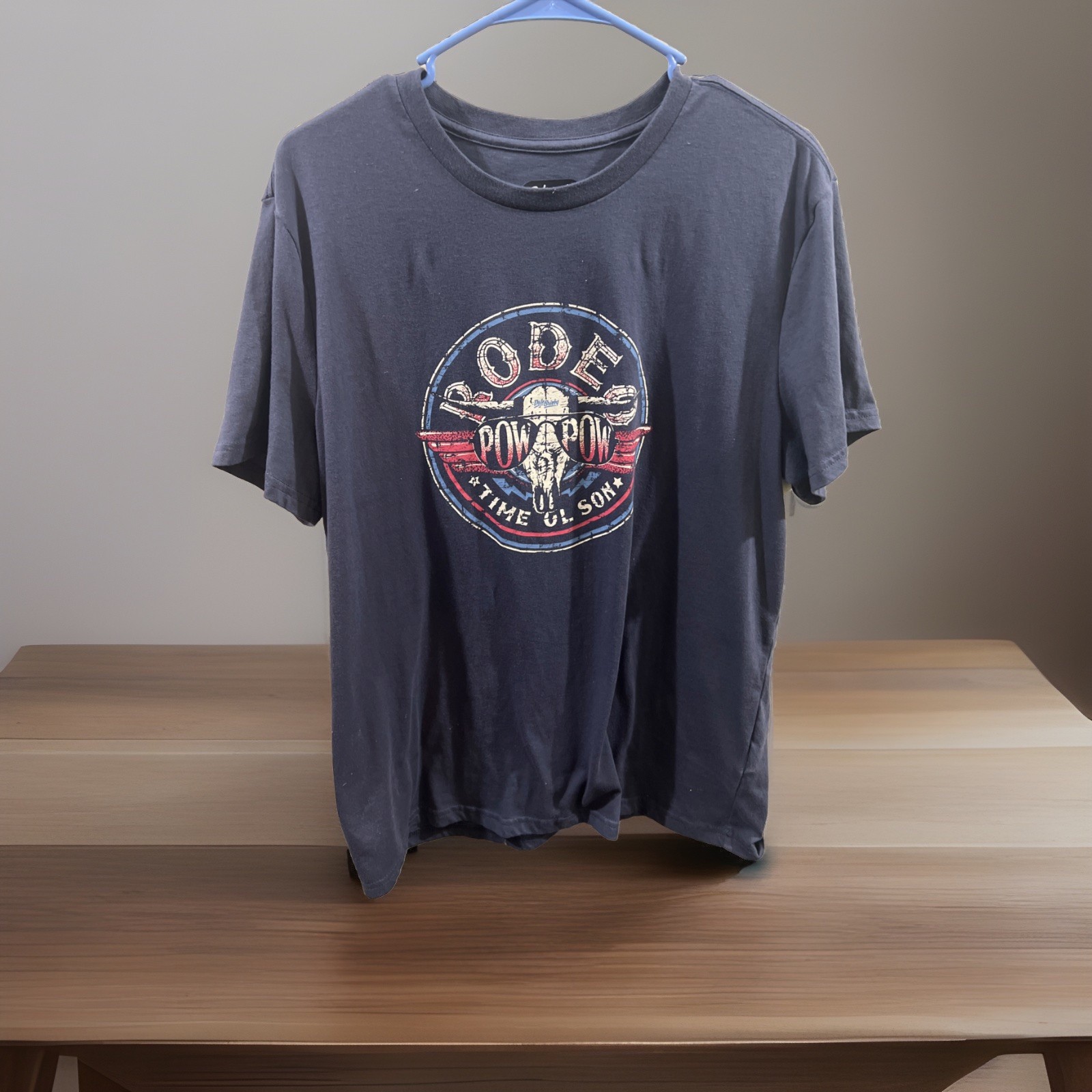 Rock & Roll Denim Dale Brisby Rodeo Time Ol&rsquo; Son Blue Graphic T-Shirt LARGE