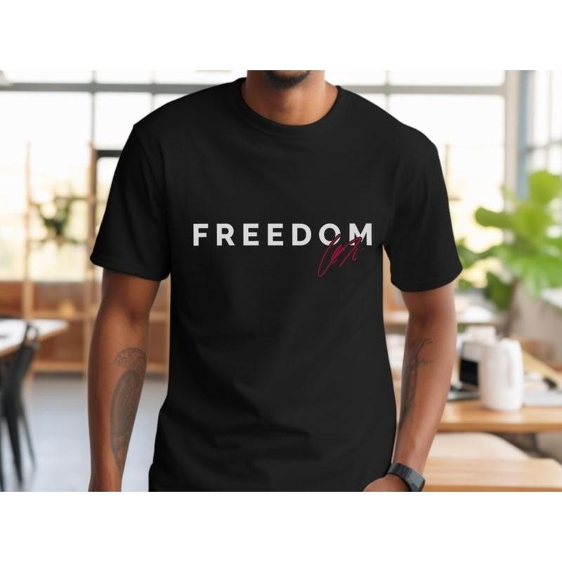 Charlie Kirk Signature Freedom T-Shirt – Unisex Soft Cotton Tee, Made in USA