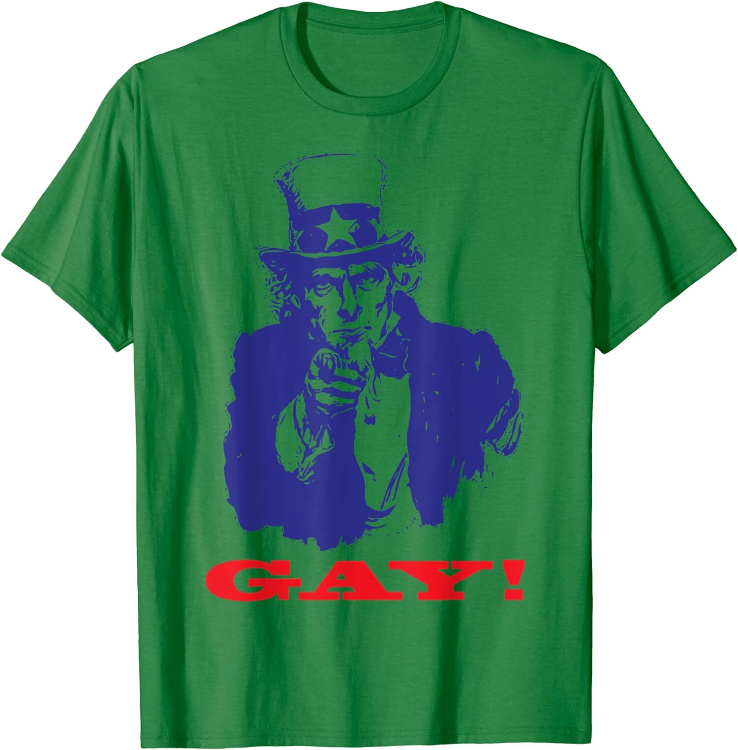 Funny Uncle Sam Griddy Say Gay LGBT Pride Month Gift Unisex T-Shirt