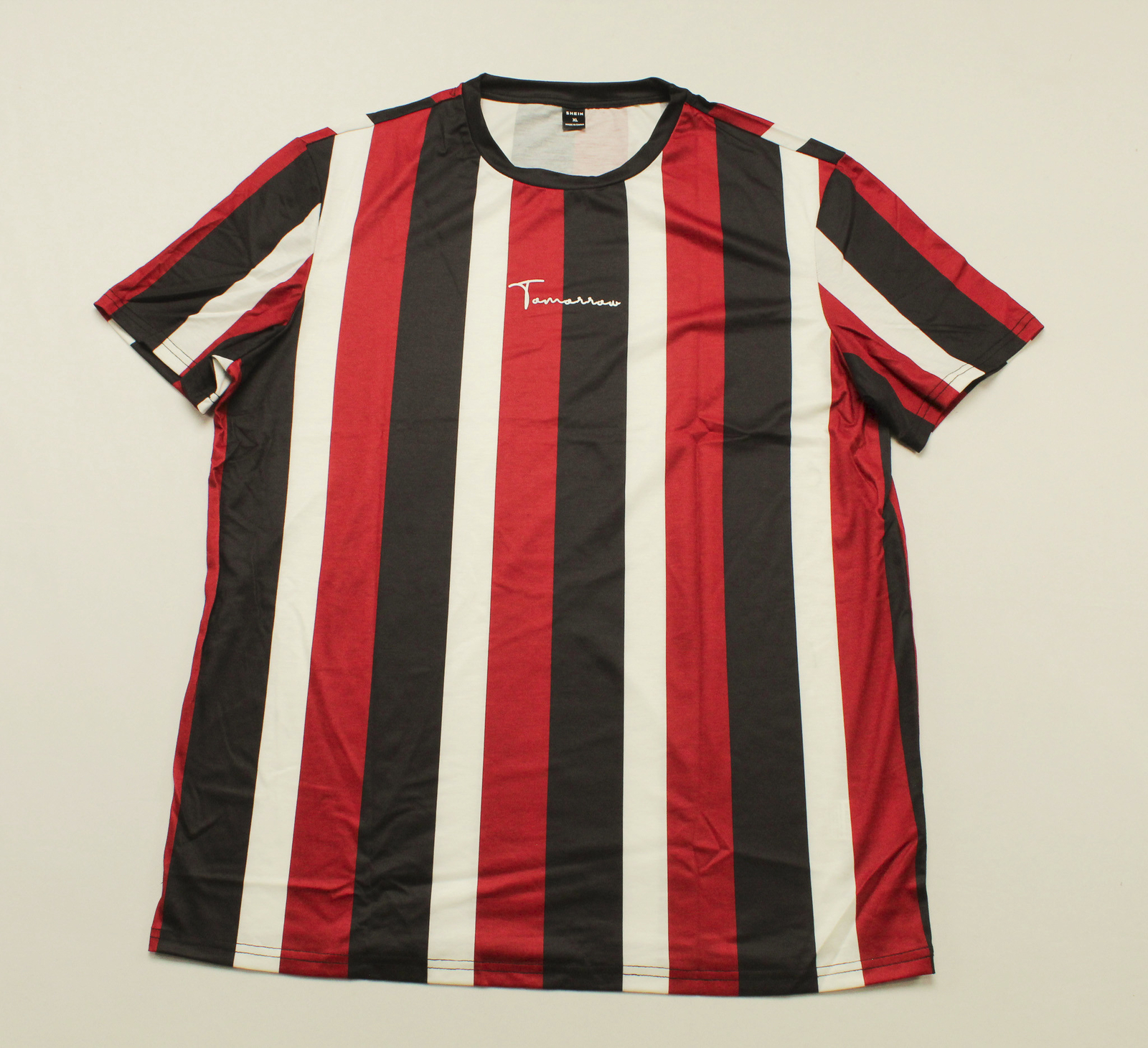 Manfinity Hypemode Men&rsquo;s Letter Graphic Striped Colorblock Tee CB7 Multi Size XL