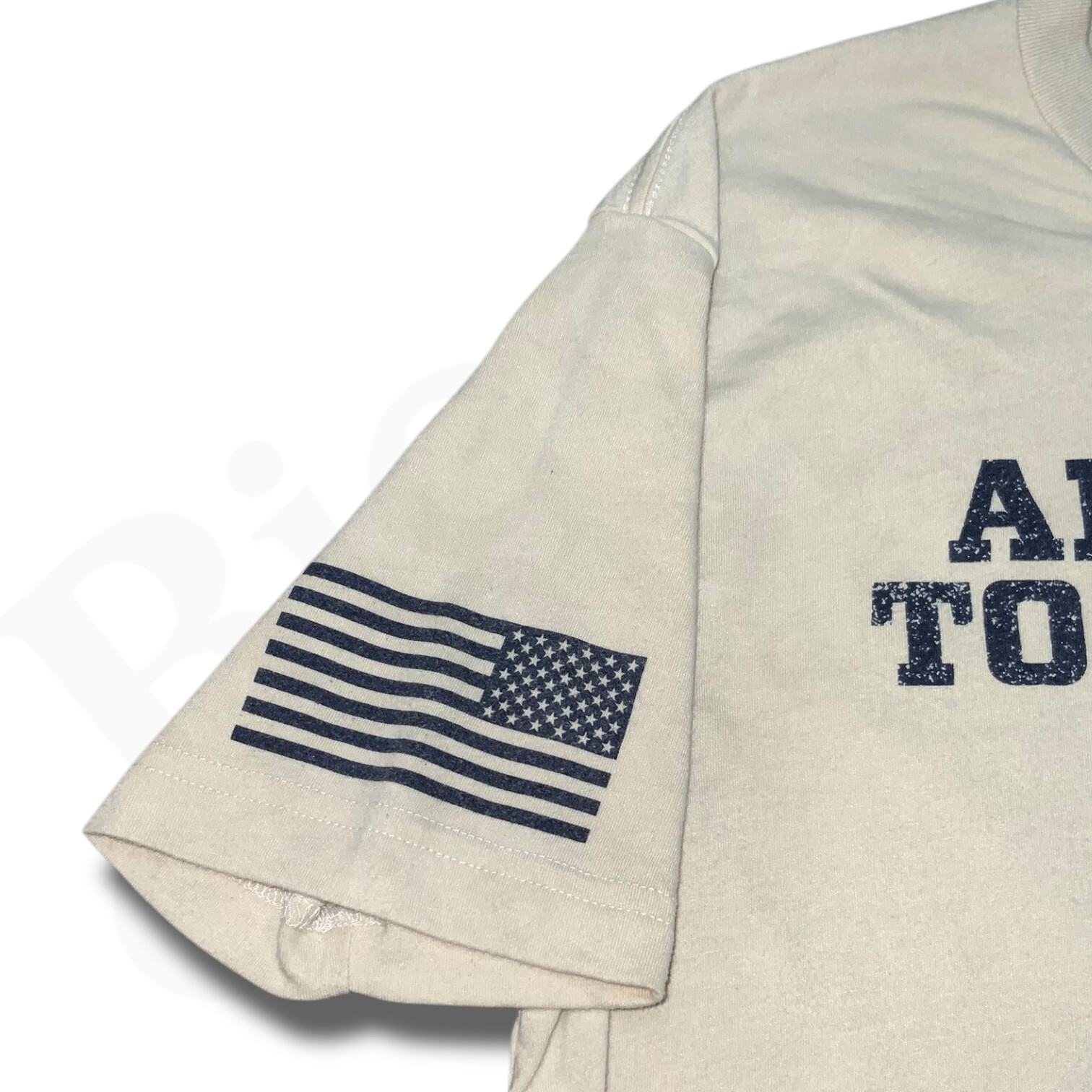 Grunt Style T-Shirt Men&rsquo;s M Beige American To The Bone USA Eagle Flag Patriotic