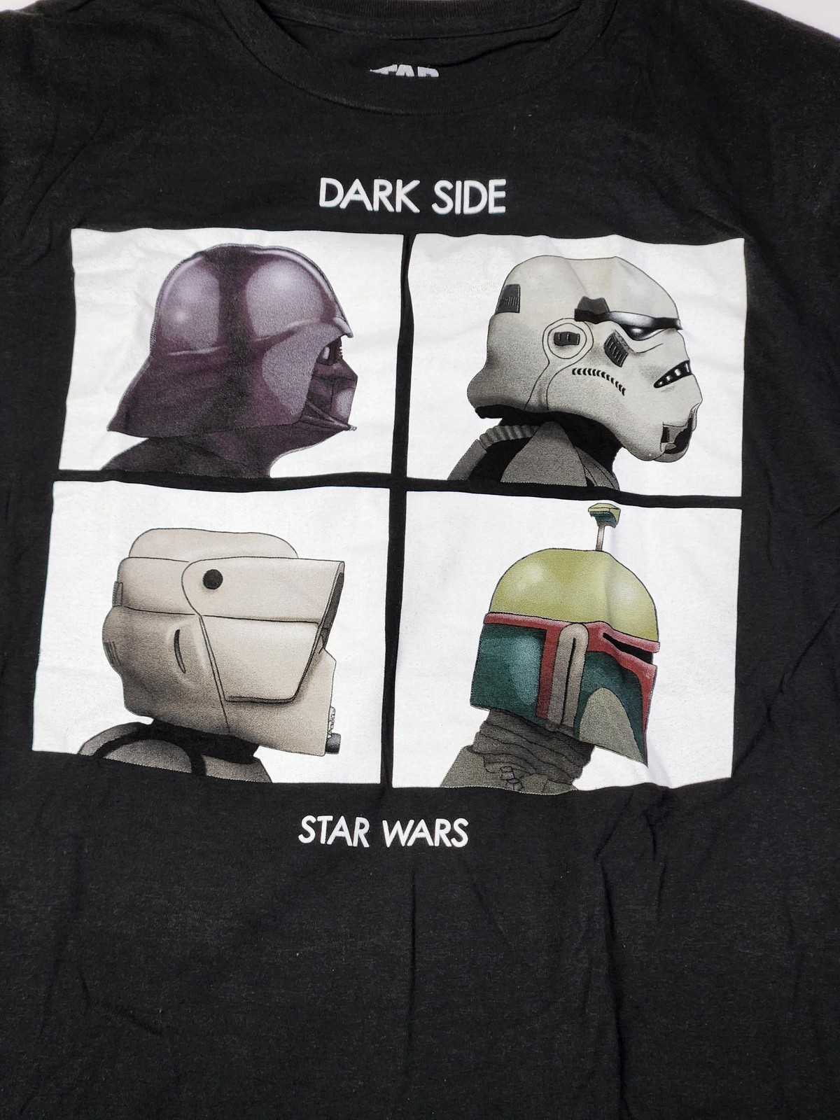 Star Wars T-Shirt M Men Black Dark Side Darth Vader Stormtrooper Boba Fett Tee