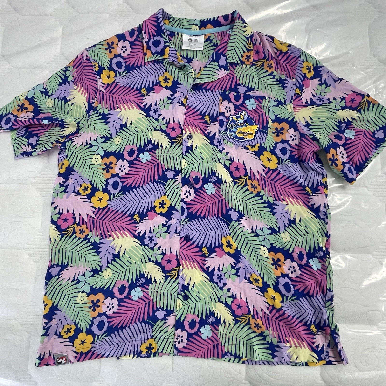 Pokemon World Championships Honolulu 2024 Nintendo Game Freak Hawaiian Shirt L