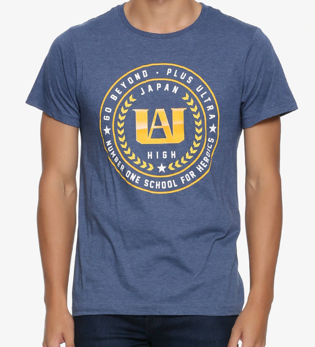 Anime MY HERO ACADEMIA UA CREST T-Shirt NEW Authentic & Official