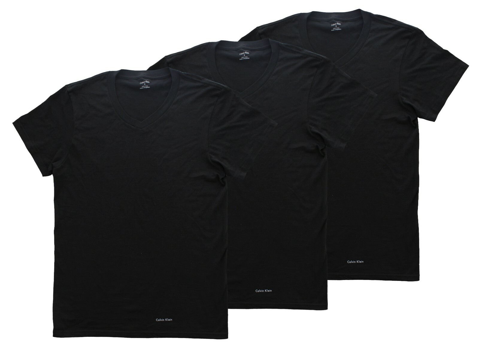 Calvin Klein Men&rsquo;s T-Shirts V-Neck Undershirt, Classic Fit Tee Shirt, 3 Pack