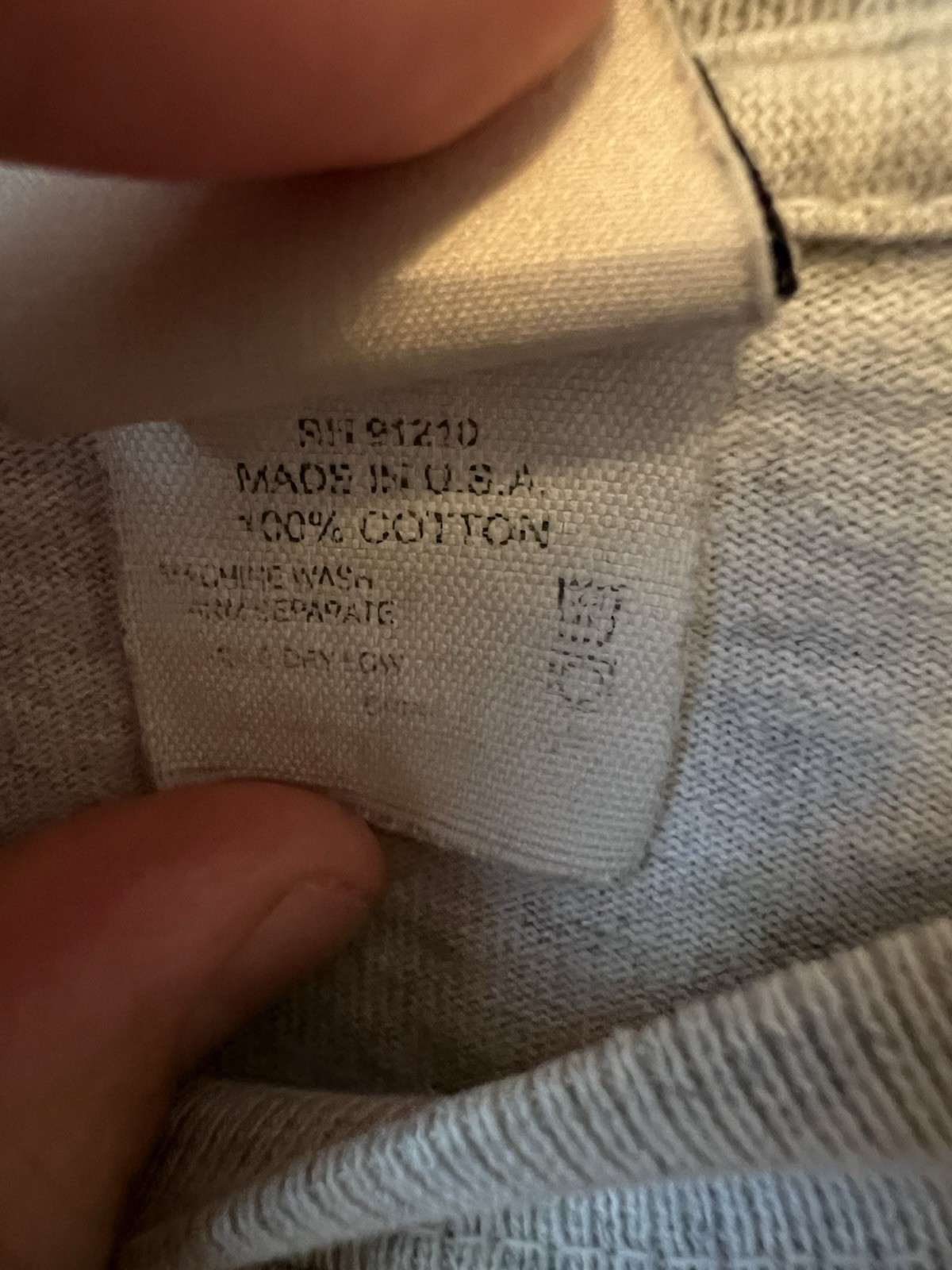 Filson Heavyweight 8oz Gray Long Sleeve Pocket T-Shirt Medium Made In USA