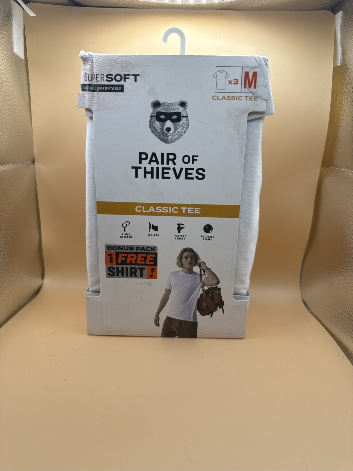 Pair of Thieves Men&rsquo;s Classic tee Crewneck Tees 3pk White Medium New in Package