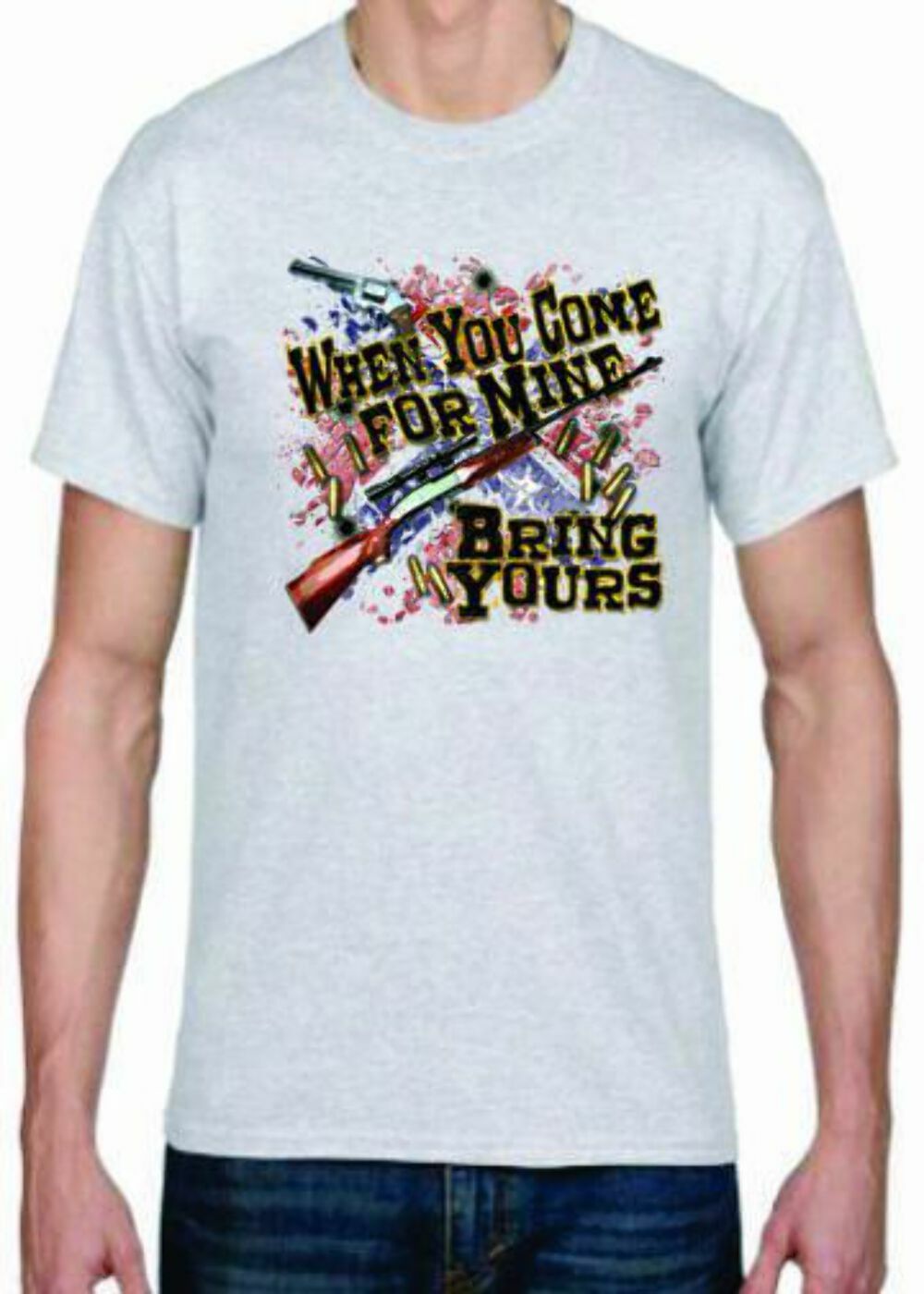 Adult DryBlend® T-Shirt – ( BRING YOURS – HUNTING / GUN / 2ND AMENDMENT)