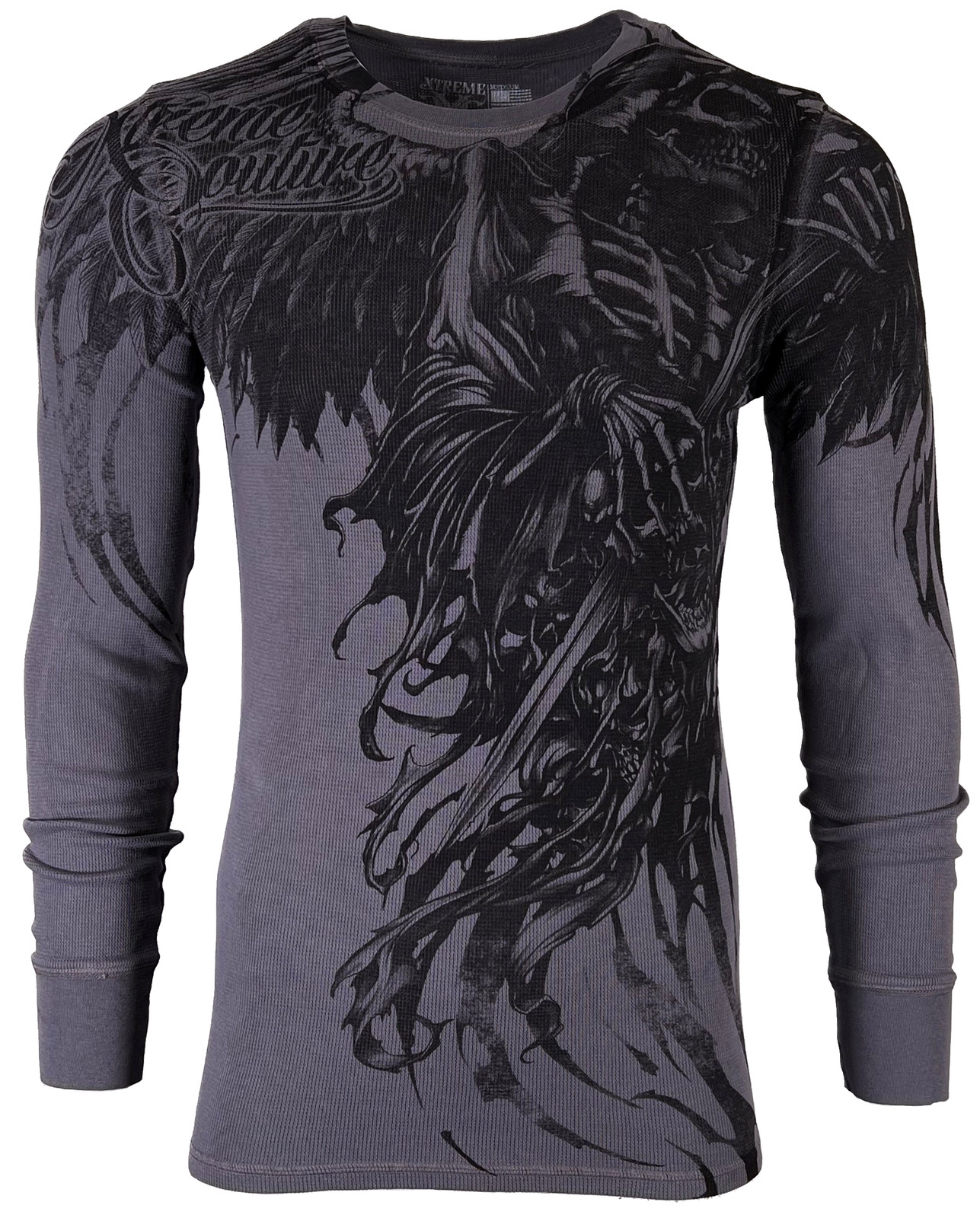 Xtreme Couture by Affliction Men&rsquo;s Thermal Shirt WLEDING DEATH Biker