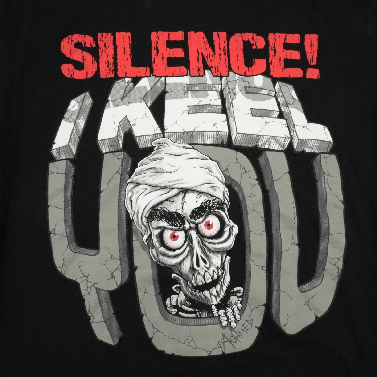 Jeff Dunham Achmed Silence I Keel You Black T-Shirt Men’s Size S