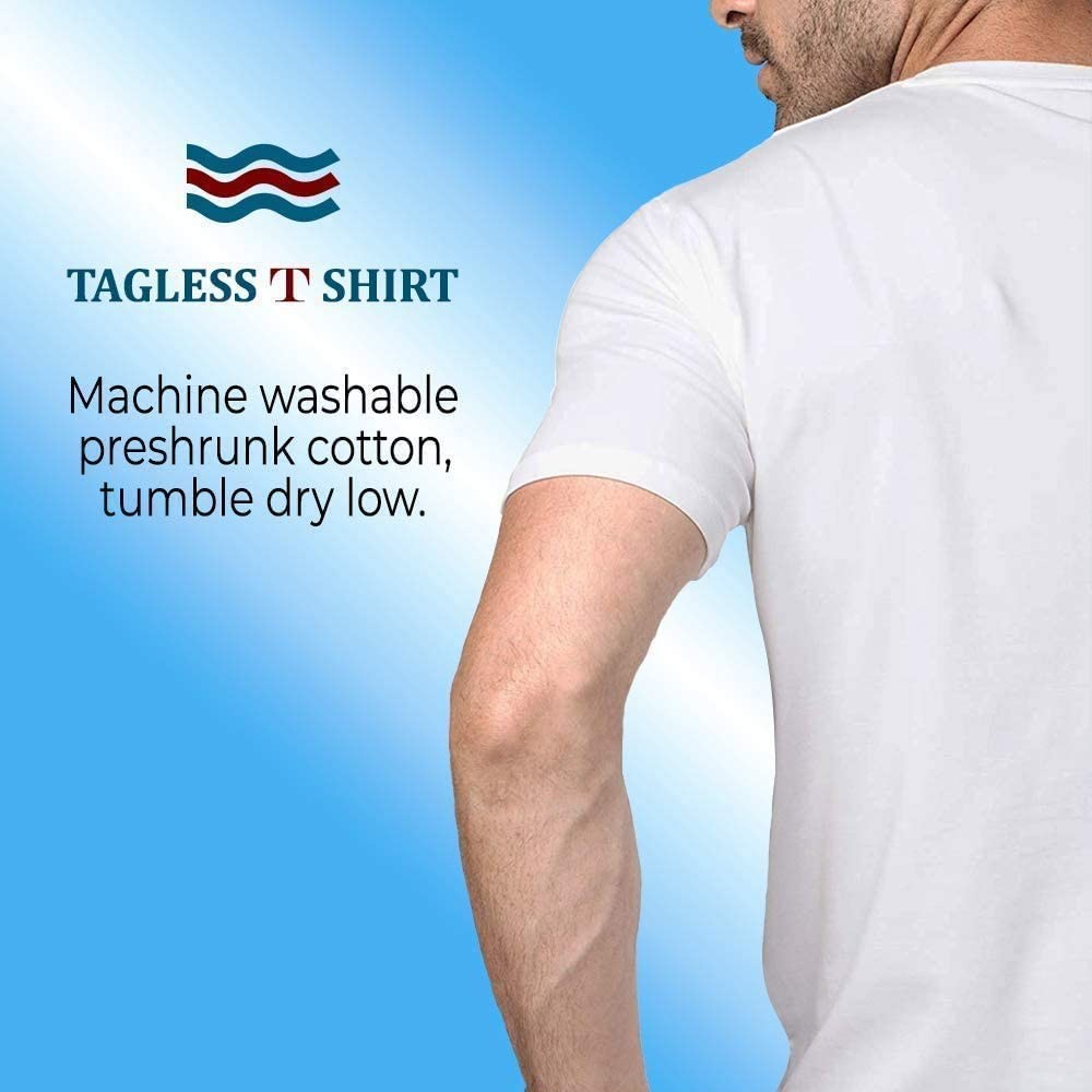 BILLIONHATS 12 Pack Plus Size Men Cotton T-Shirt Short Sleeve Tees (Medium)