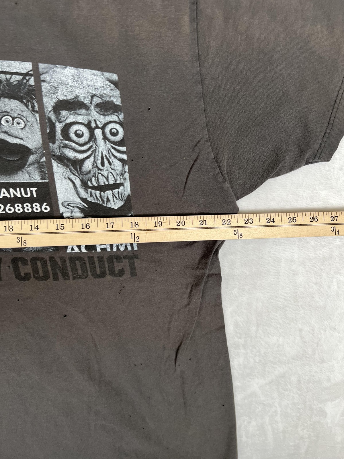 Jeff Dunham Disorderly Conduct Tour T-Shirt Mens XL Black Walter Peanut Achmed