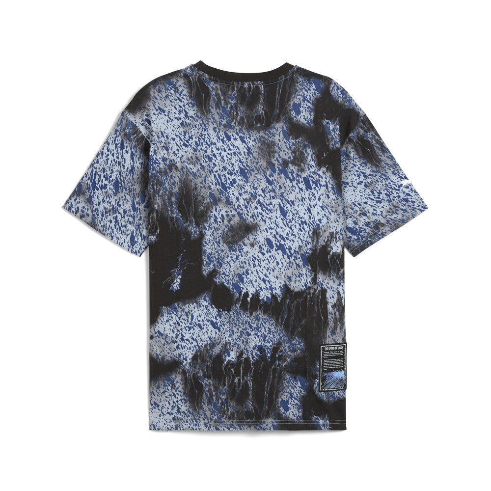 PUMA Bmw M Motorsport Colorsplash All Over Print Crew Neck Short Sleeve T-Shirt