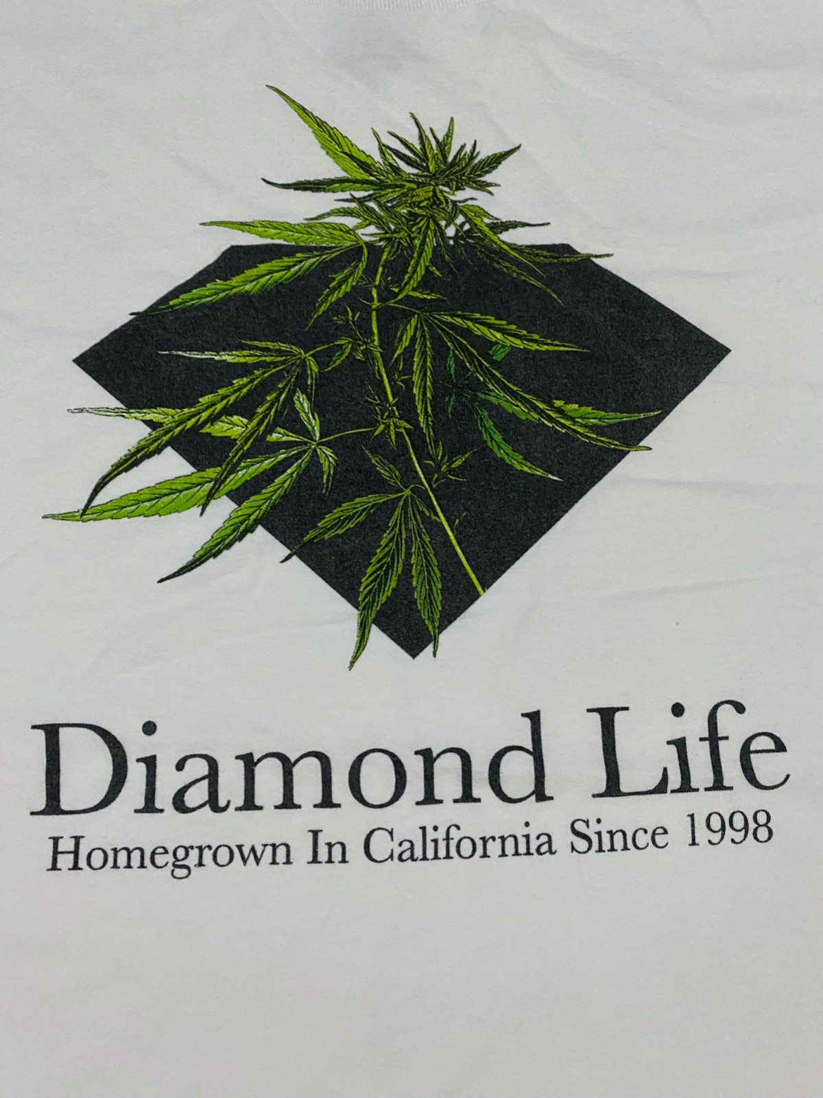 Men&rsquo;s Diamond Supply Co Logo Men Graphic White T Shirt Size M