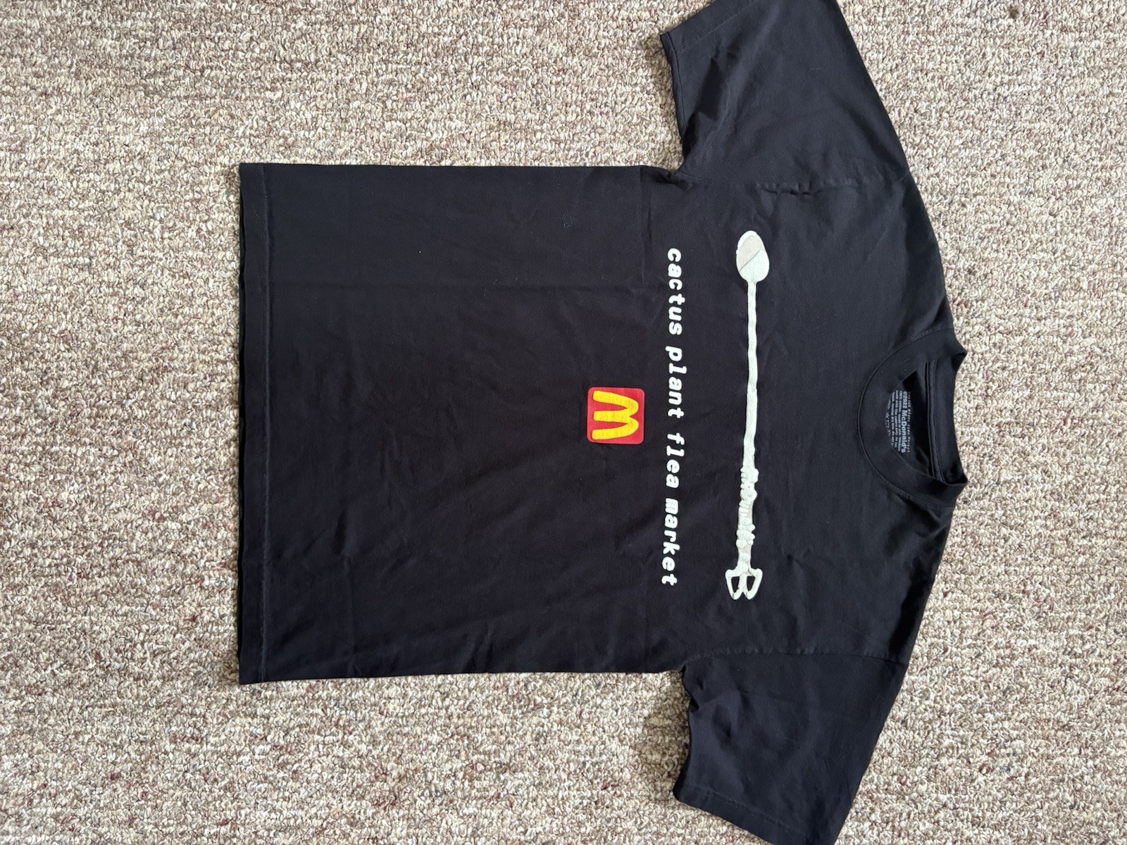 McDonald&rsquo;s Cactus Plant Flea Market Black Graphic Ronald Tee Men’s