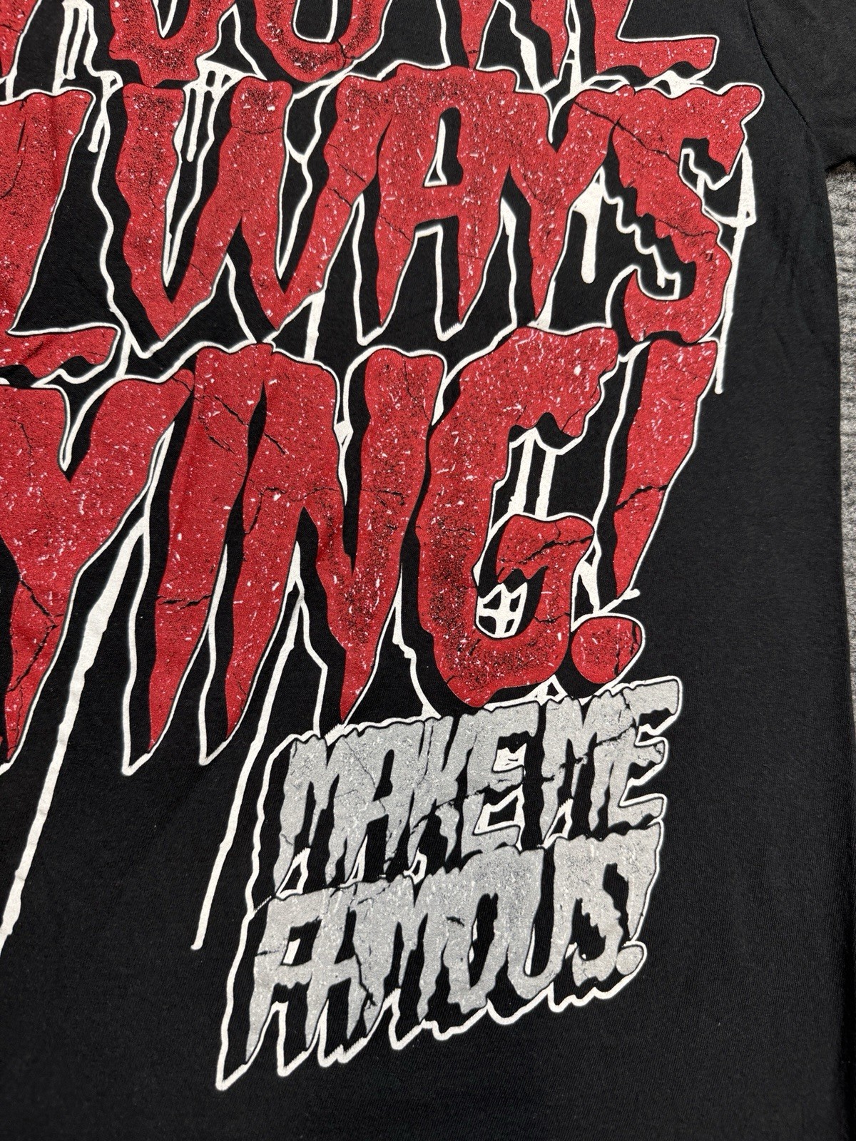 Make Me Famous Band T Shirt Small Youre Always Lying Metal Scene Y2K 2010s VTG