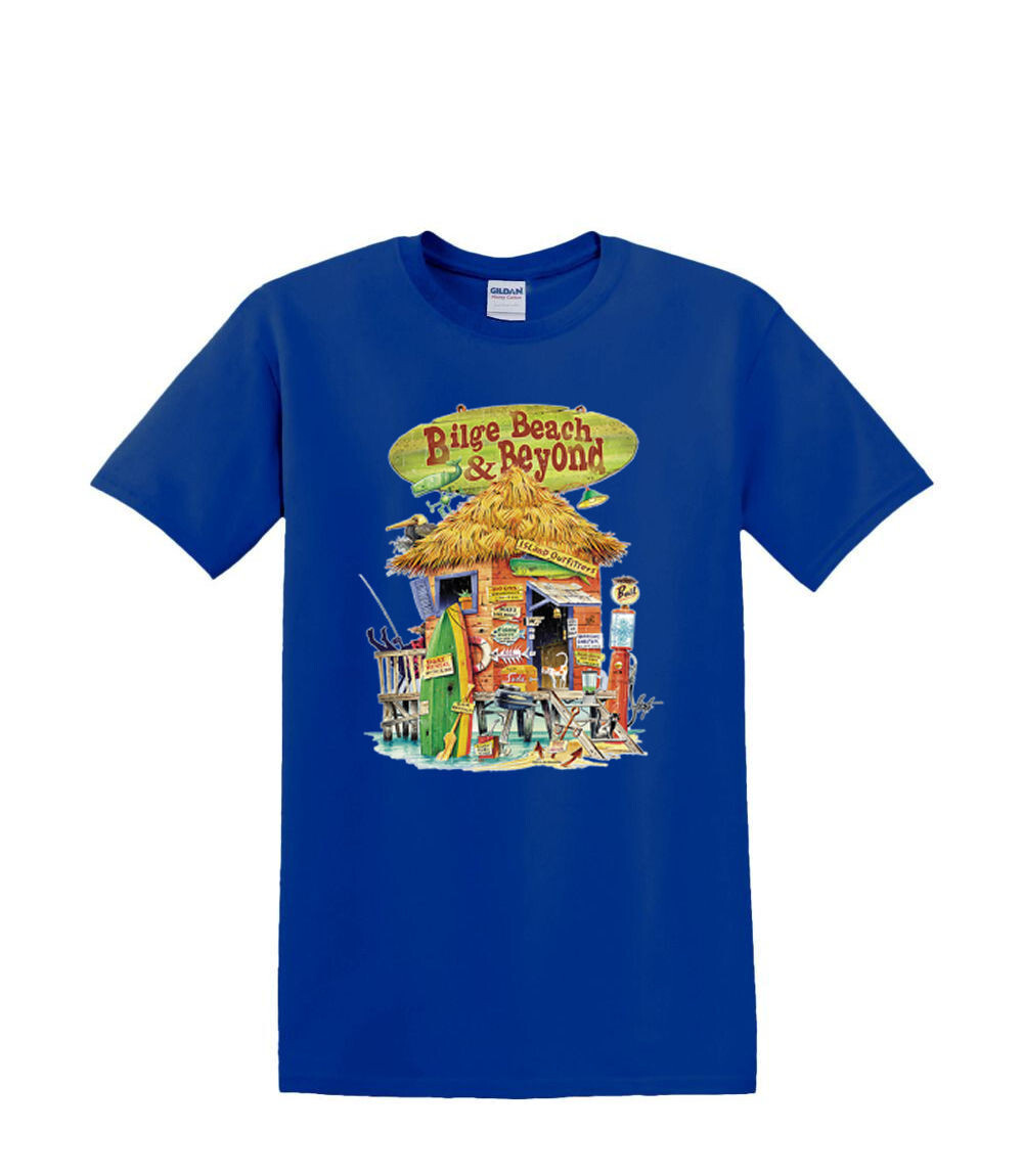 T-Shirt S to 2XL 3XL -BILGE BEACH bar resort tropical sand fun adult