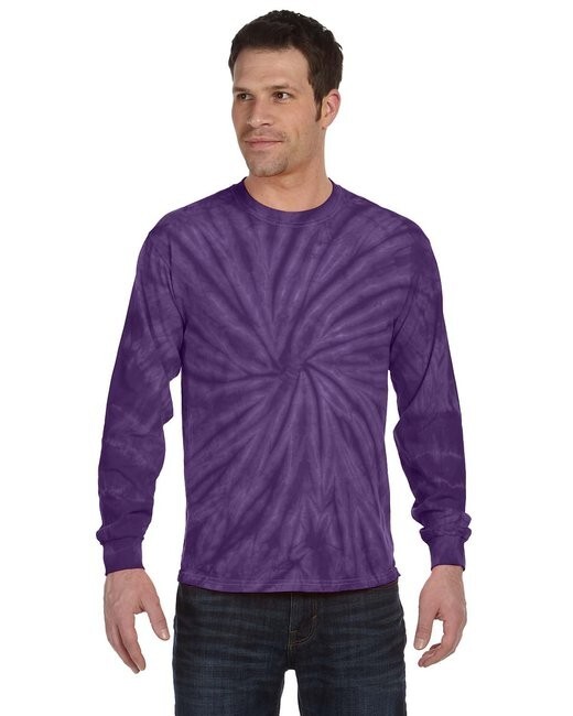 Tie-Dye Adult 5.4 oz. 100% Cotton Long Sleeves Dye T-Shirt CD2000 S-3XL