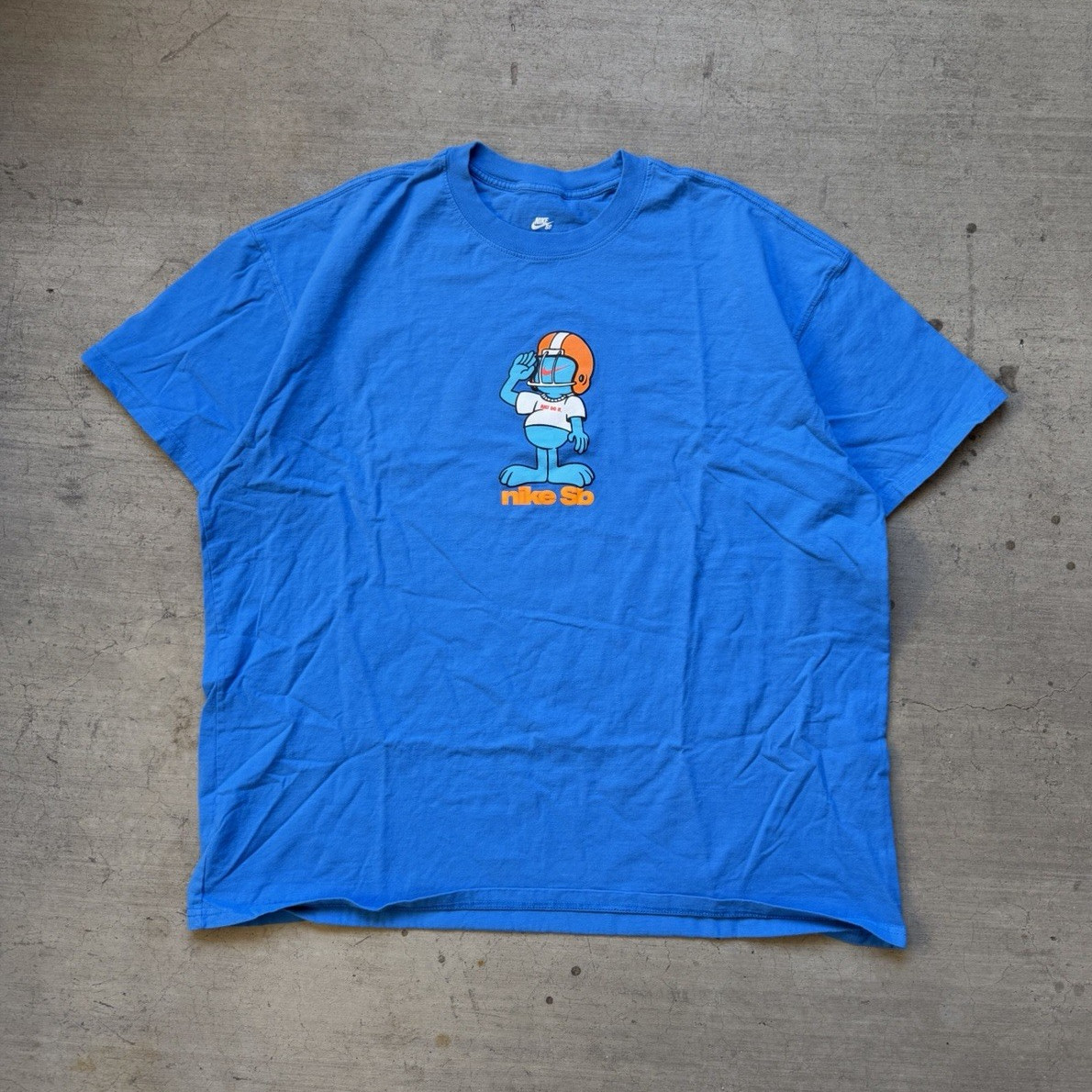 Nike SB The Nike Tee Men’s XL Blue Graphic Logo Loose Fit Crew Neck Tee