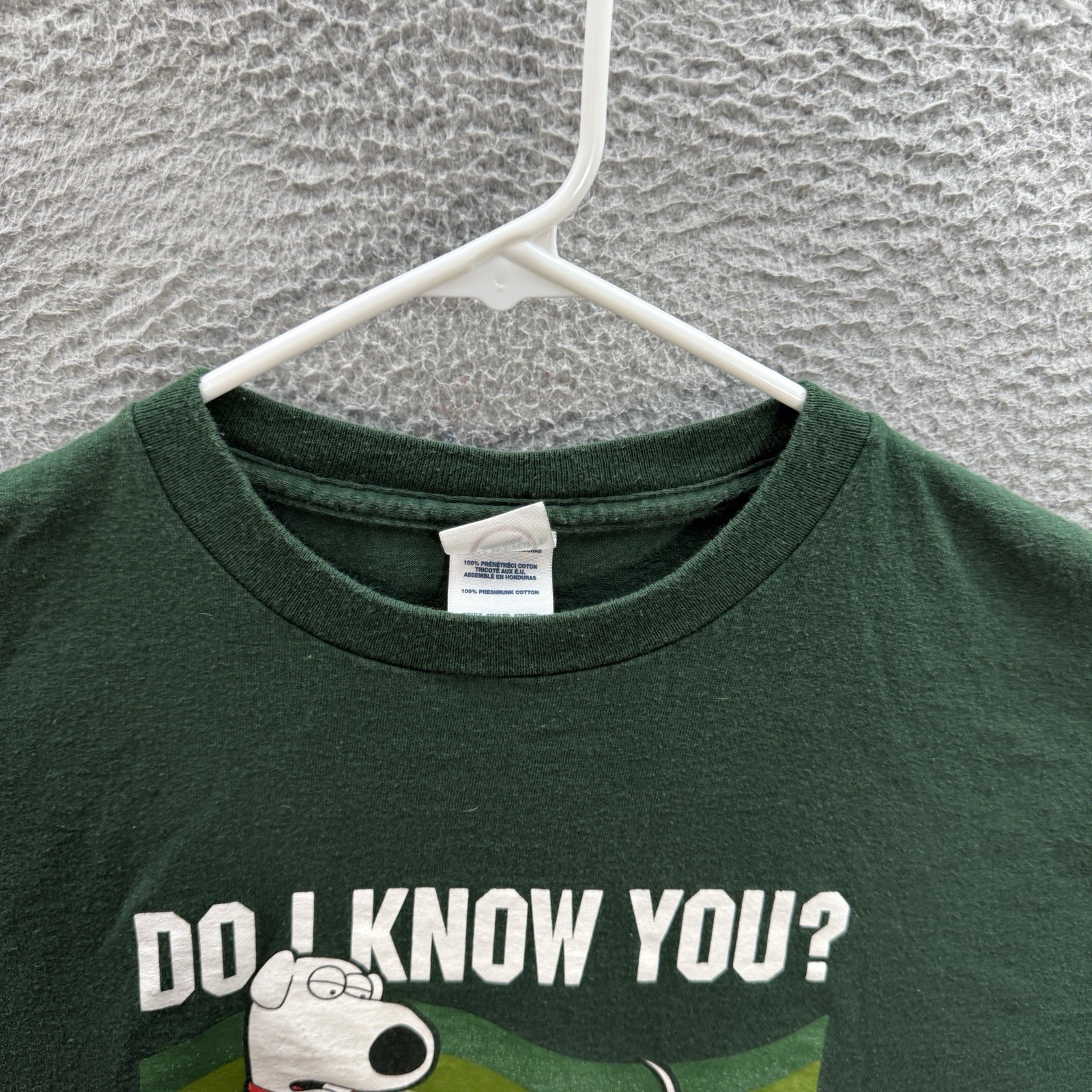 Vintage Delta Shirt Adult Large Green Family Guy Brian Griffin Grunge Skater Y2K