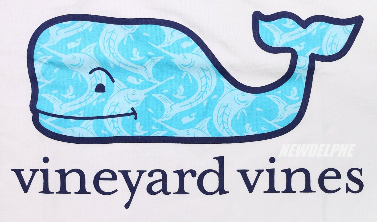 NWT Vineyard Vines Men SS Whale Pocket Crew Tee T-Shirt « MARLIN OUT OF WATER »