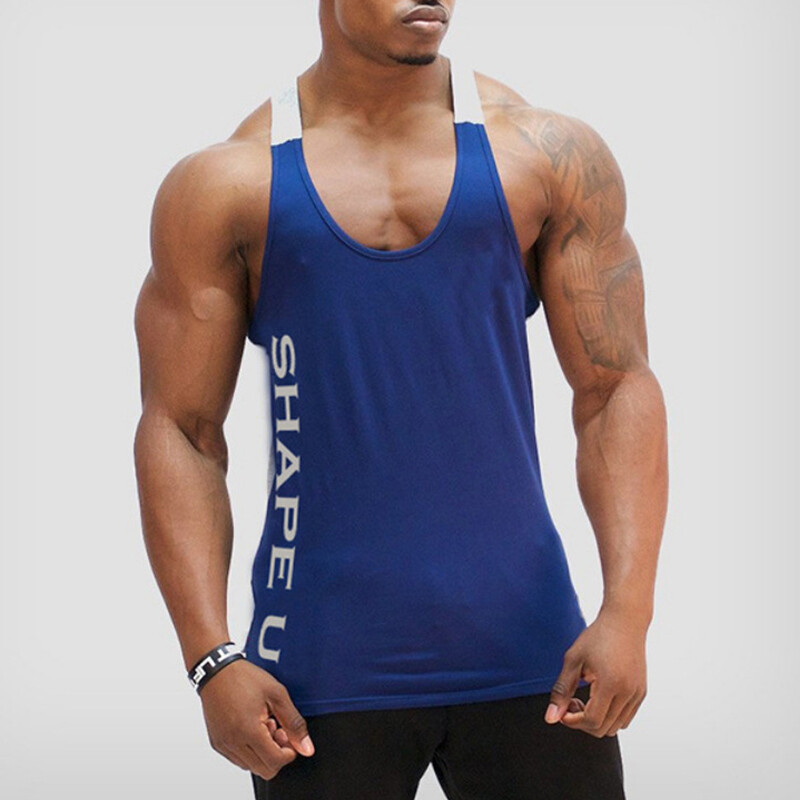 Men&rsquo;s Sleeveless Workout Tank Top Bodybuilding Gym Sports Muscle Fitness T-Shirt