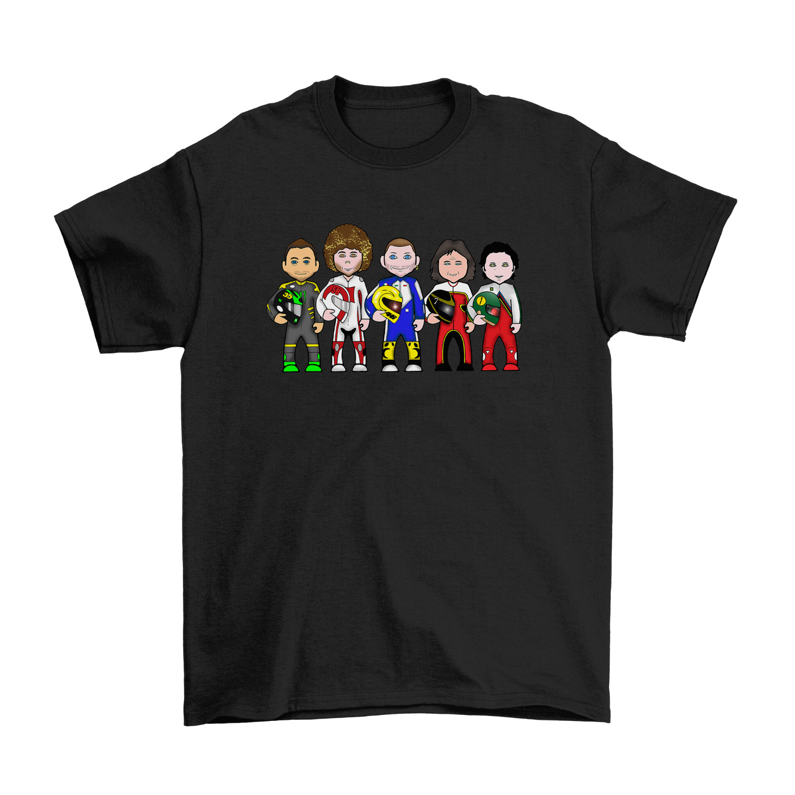 VIPwees Moto GP Legends Mens Quality Cotton T-Shirt Motorcycle Racing Rossi Eco