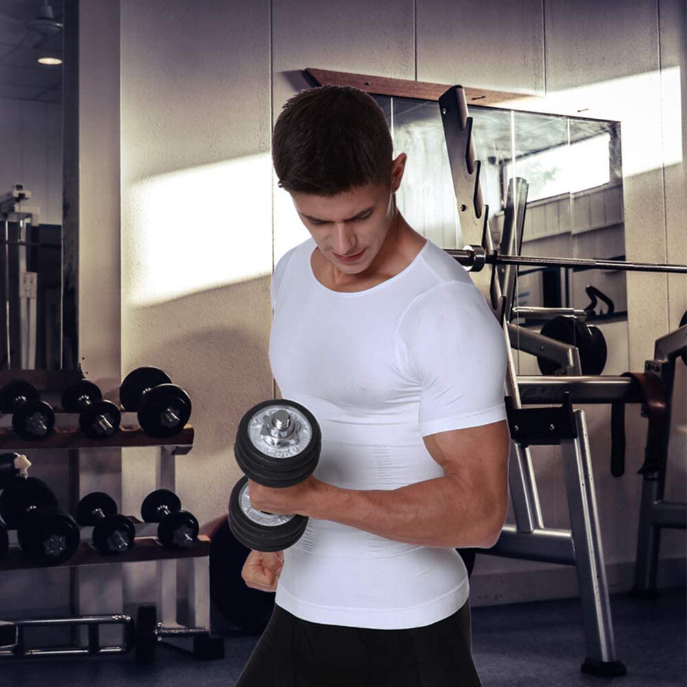 SecondSkin Men&rsquo;s Shaper Cooling T-Shirt Compression Vest Slimming Shapewear US
