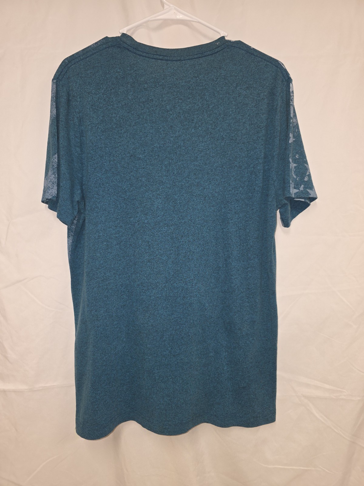 Mens Medium Apt 9 Short Sleeve T-Shirt Blue With Distressed American Flag