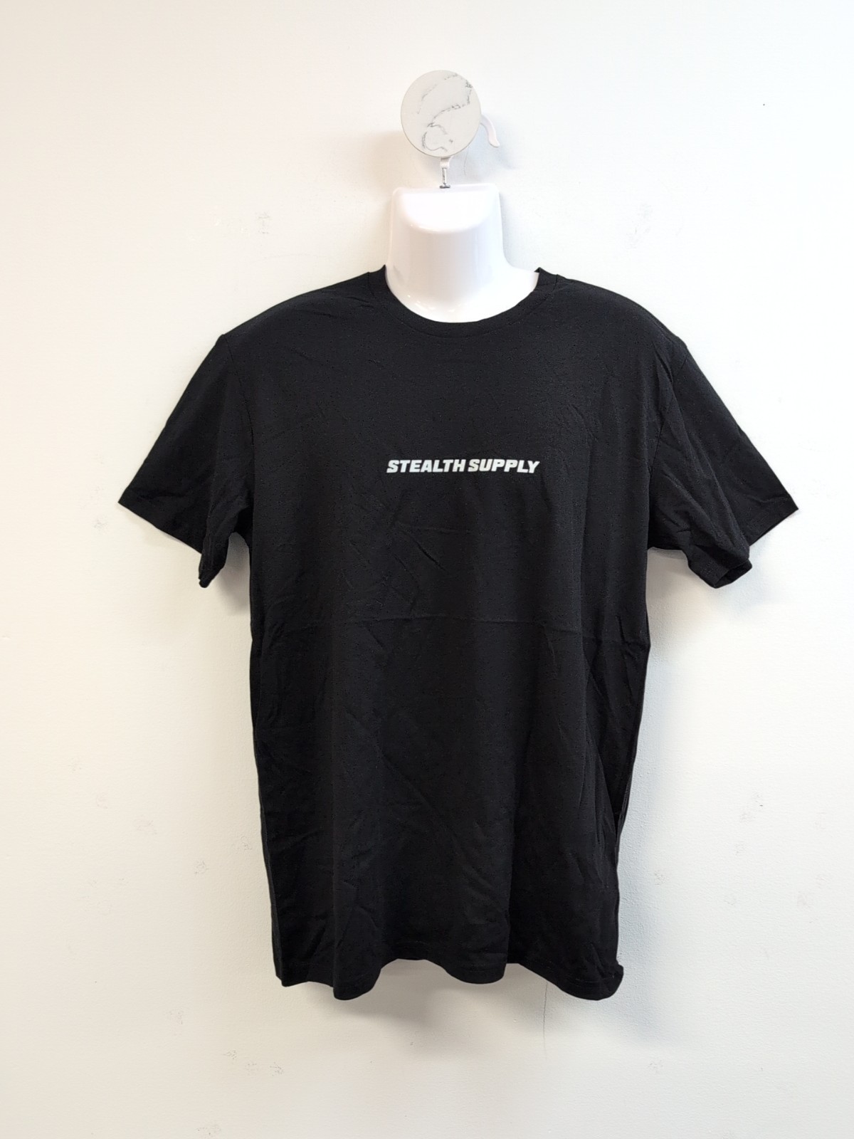 Stealth Supply American Flag Short Sleeve Crew Neck Men&rsquo;s T Shirt L Black