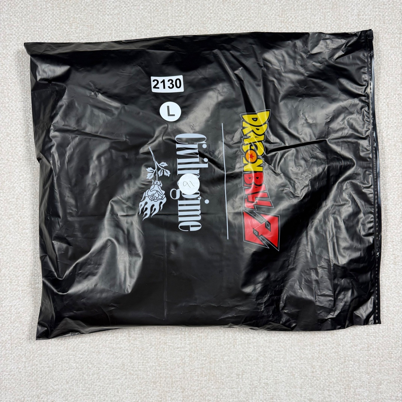 Civil Regime x Dragon Ball Z Trunks Oversized Graphic Tee Black Large Brand New