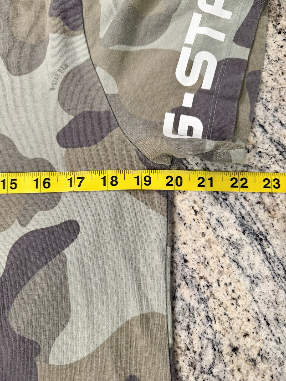 G Star Raw Denim Originals Camo Print T-Shirt Size Medium