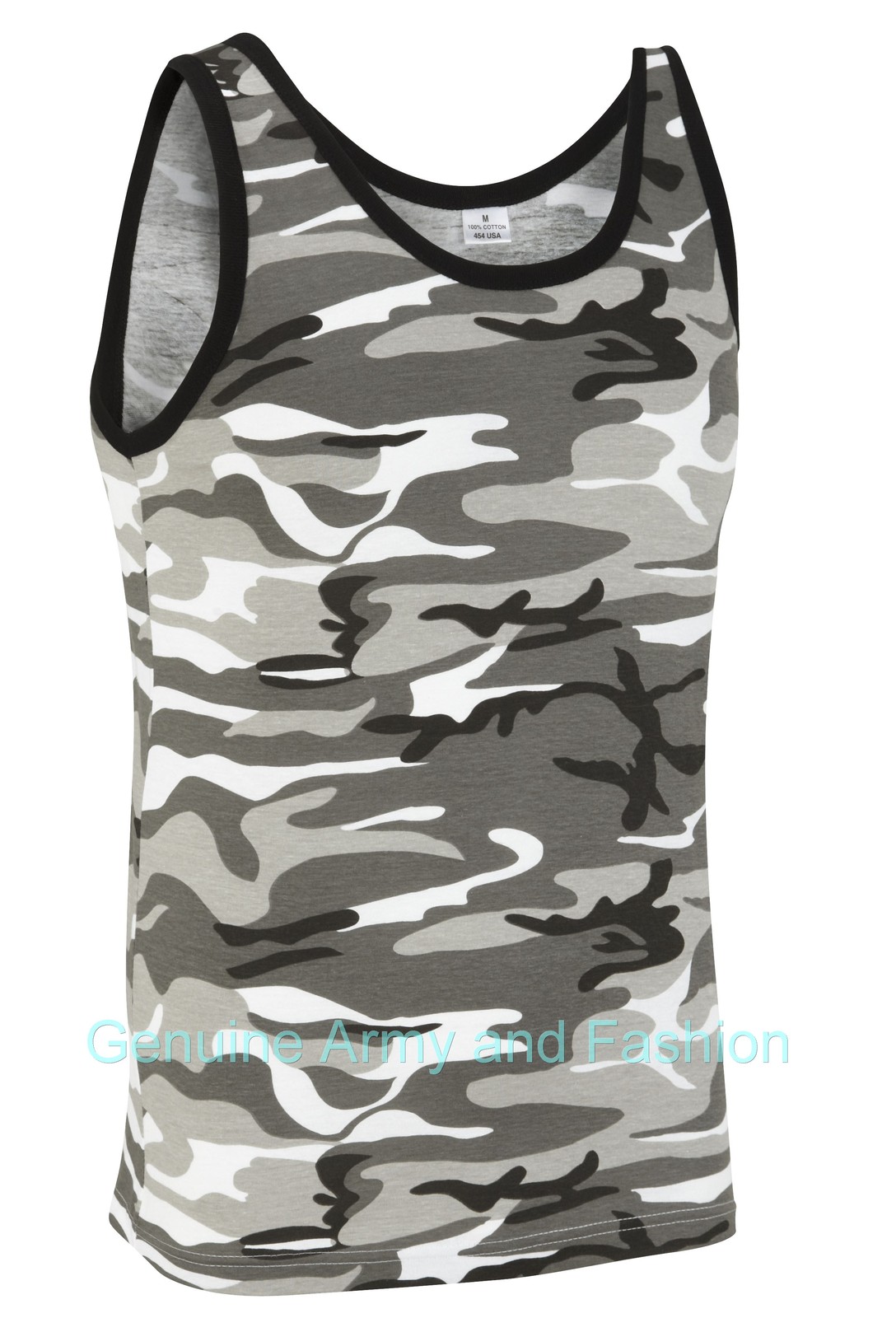 Army Vest Military Combat Singlet Sleeveless Fancy Tank Top US Urban Snow Camo