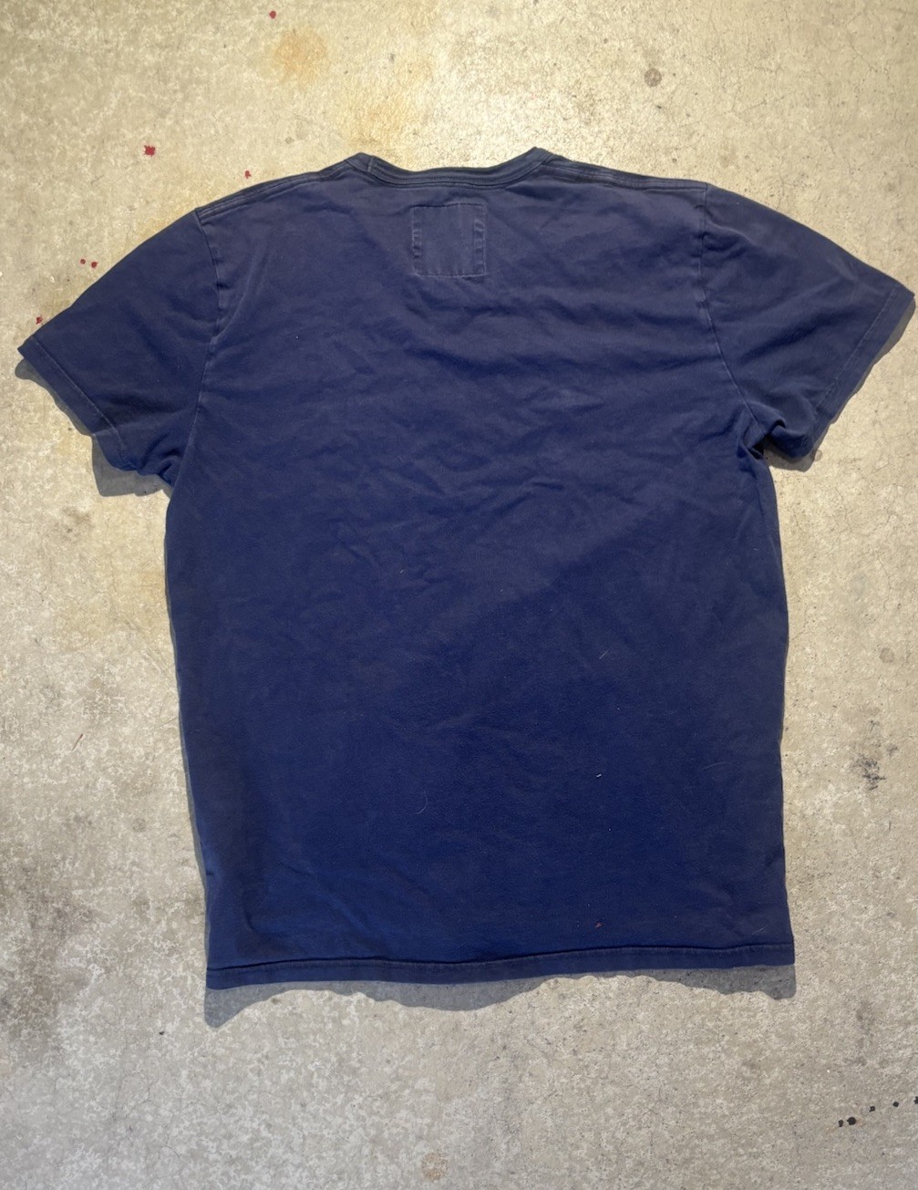 Hollister Men&rsquo;s L T-Shirt Blue Short Sleeve Crew Neck Graphic Logo California