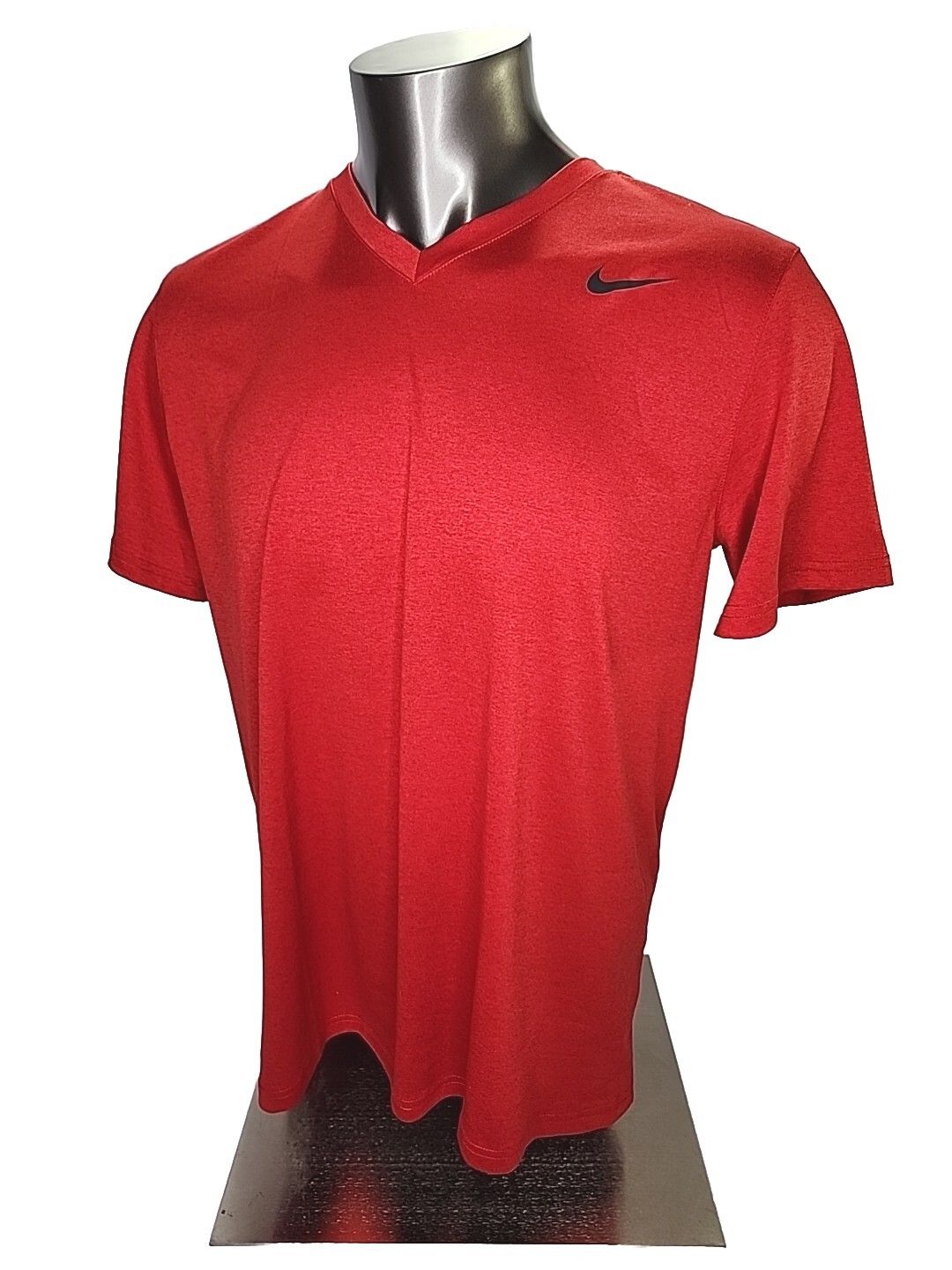 Nike T-Shirt Sz L Dri Fit 718839-687 Anti Odor Red Black Men&rsquo;s
