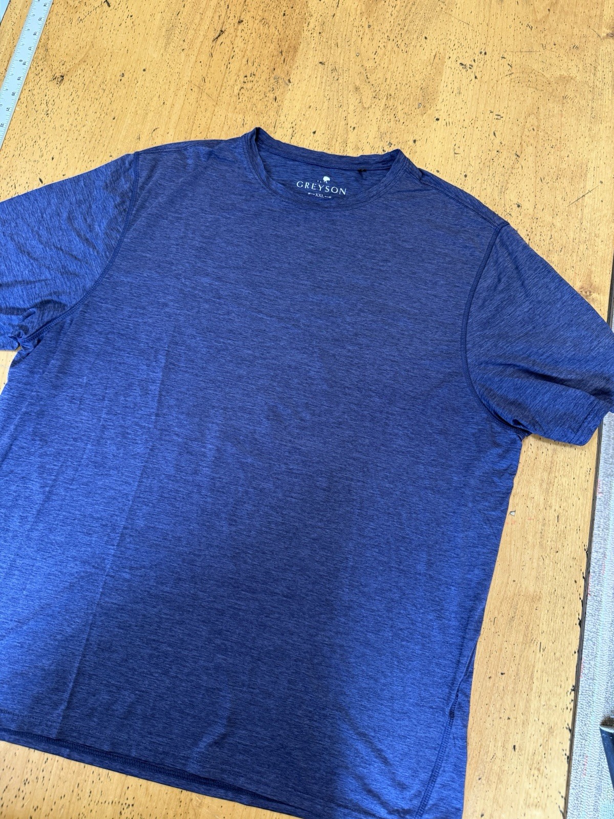Greyson Xxl Golf Performance Brrr Tech-UPF-4 Way Stretch Tee-Navy-