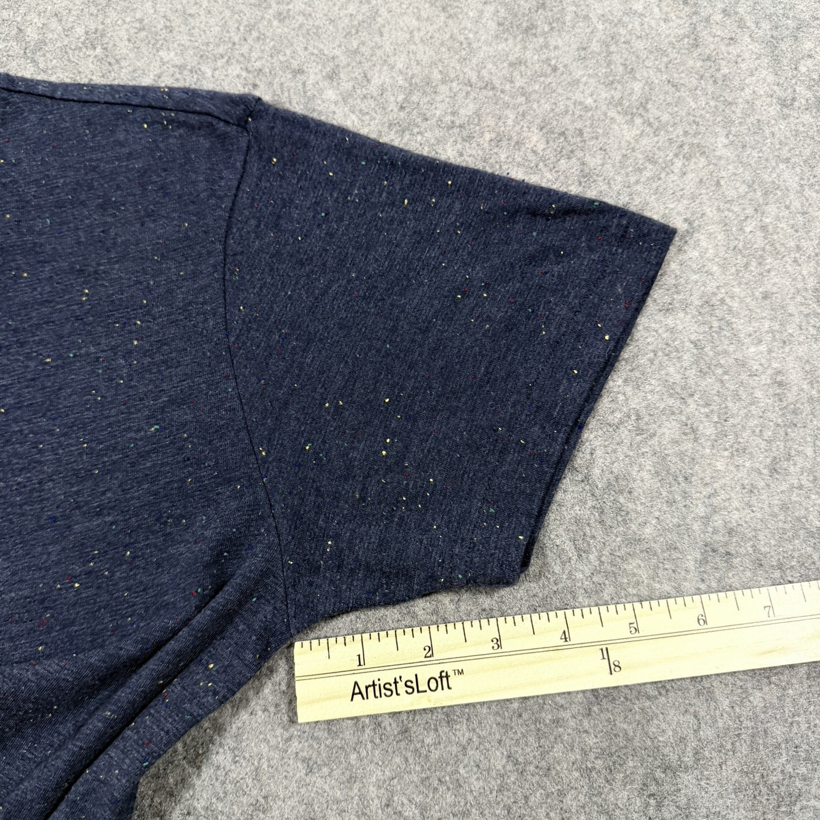 Original Use Casual Short Sleeve Pullover T-Shirt Men&rsquo;s Size XS Blue Speckled