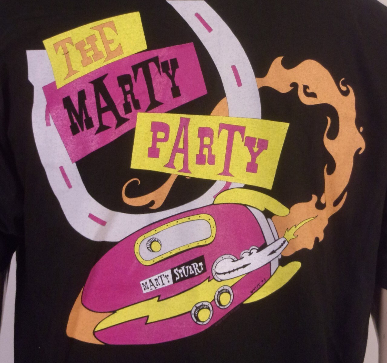 vintage 80s 90s NWOT single stitch Marty Stuart T-Shirt 1993 Concert Tour SZ L