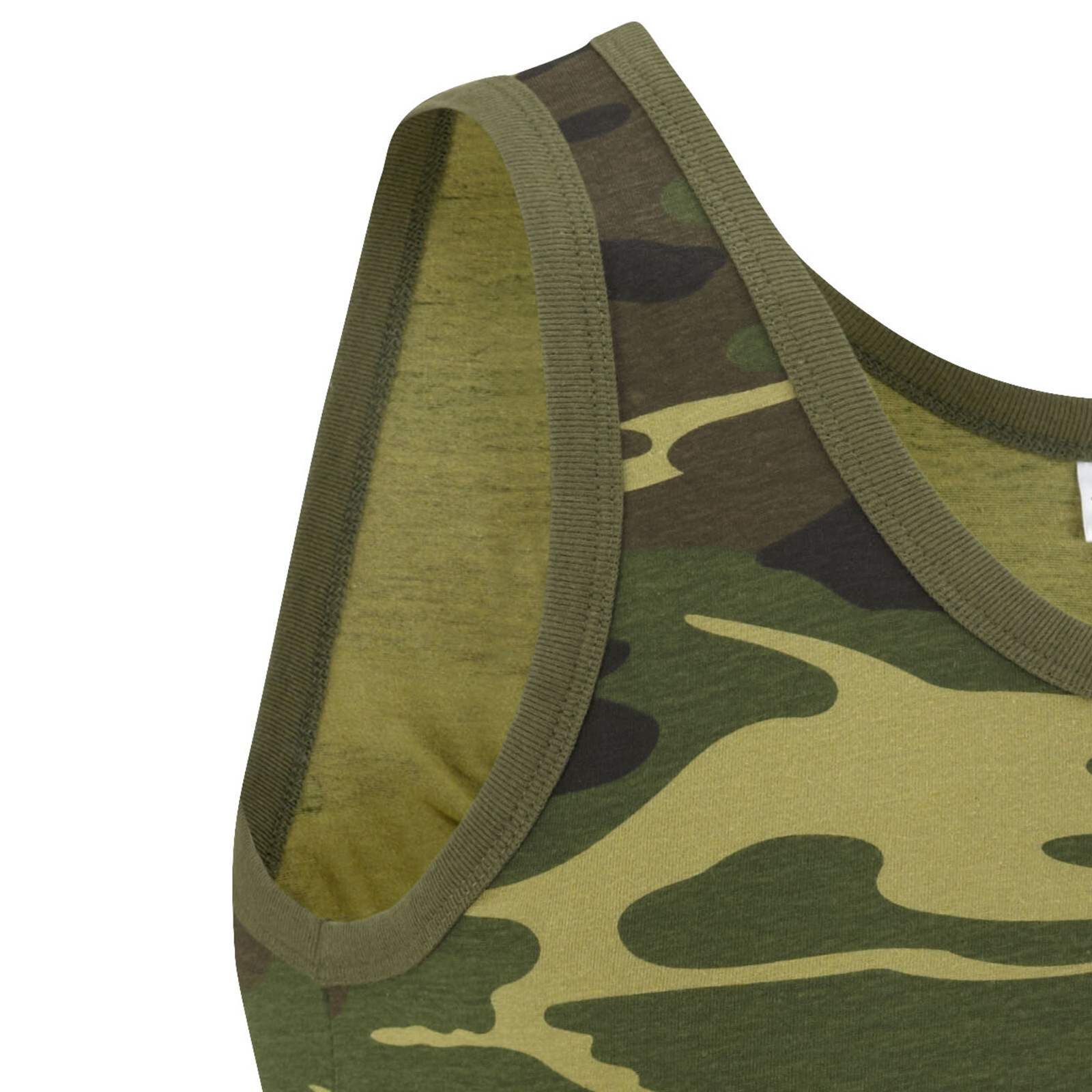 Army Vest Military Combat Singlet Sleeveless Fancy Tank Top US Woodland DPM Camo