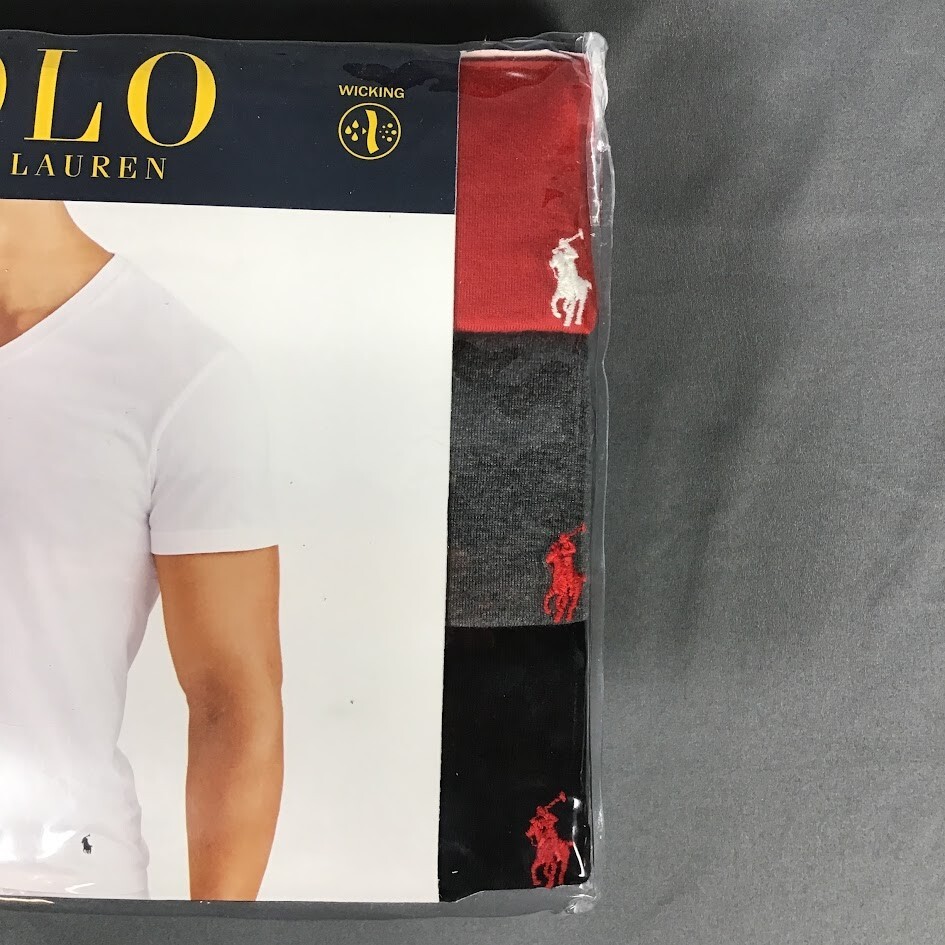 POLO RALPH LAUREN Men&rsquo;s Classic Fit Cotton V-Neck T-Shirt Undershirts – 3-Pack