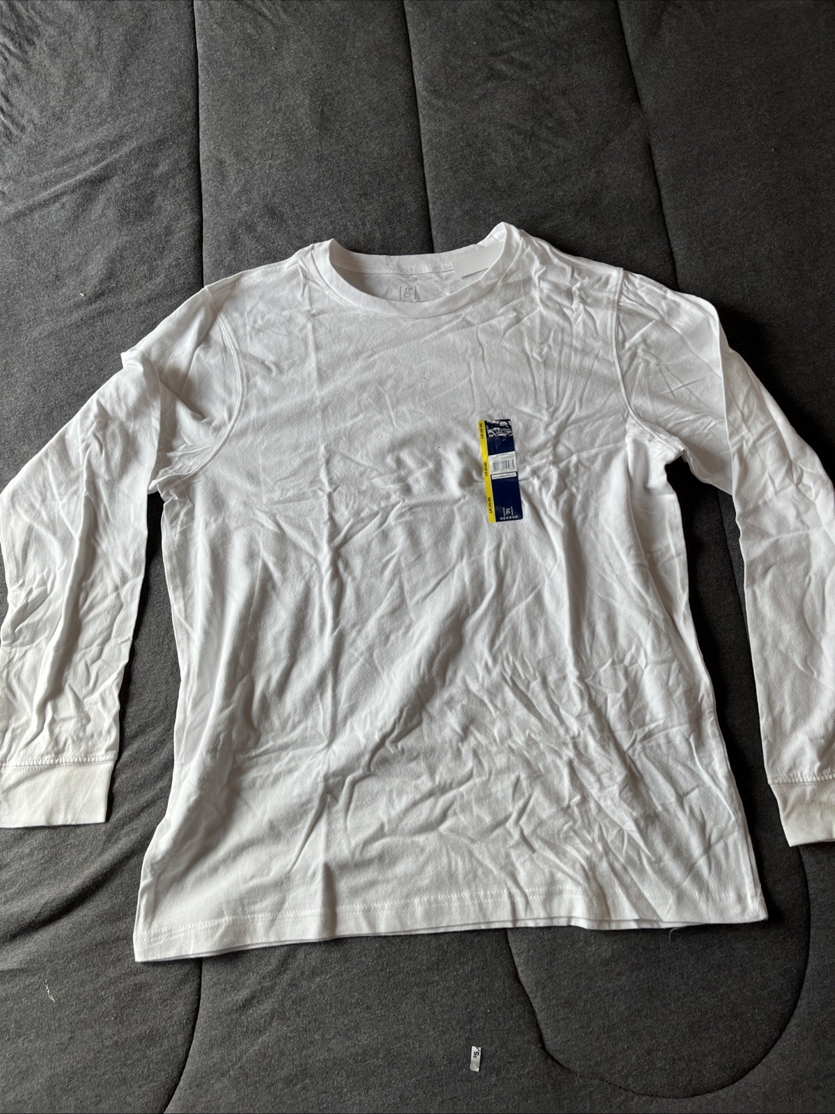 Men’s George Cotton Comfort Long Sleeve Tee, Size Large